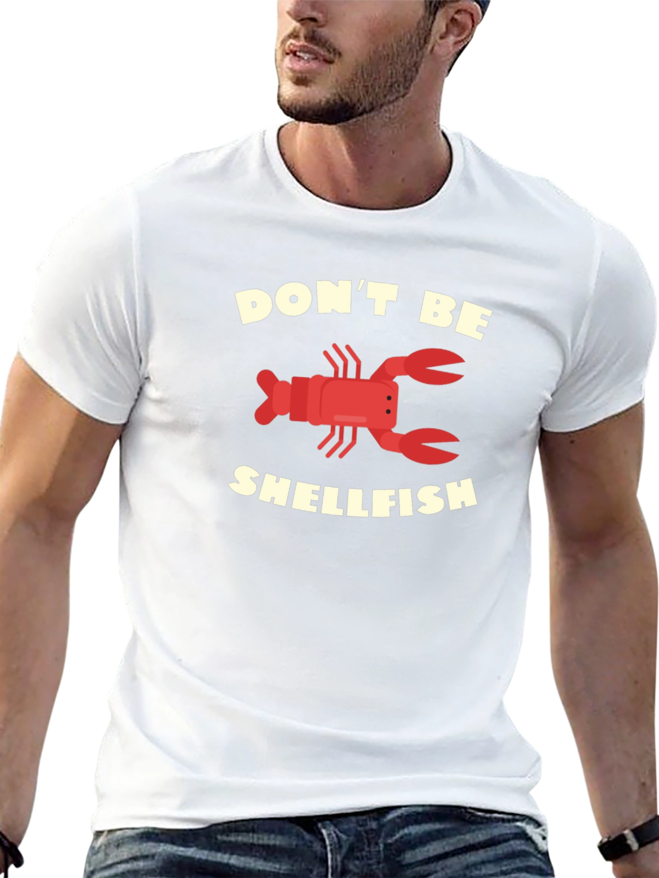 Dont Be Shellfish Graphic T-Shirt Funny Lobster Tee