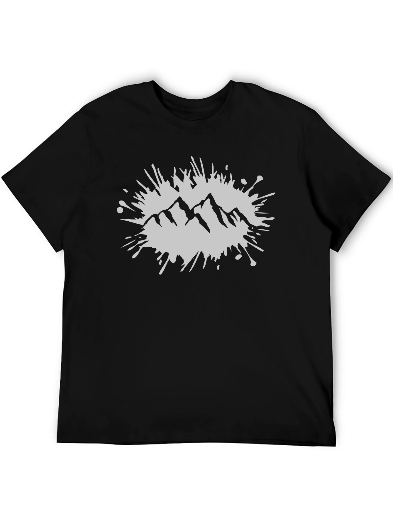 Mountain Graphic Tee - Stylish Black T-Shirt