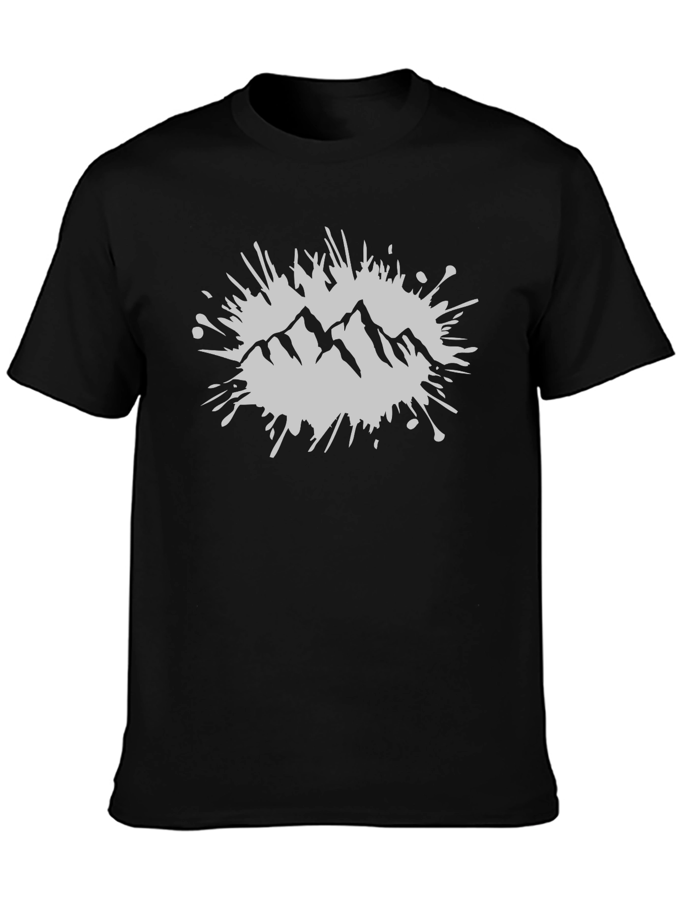 Mountain Graphic Tee - Stylish Black T-Shirt