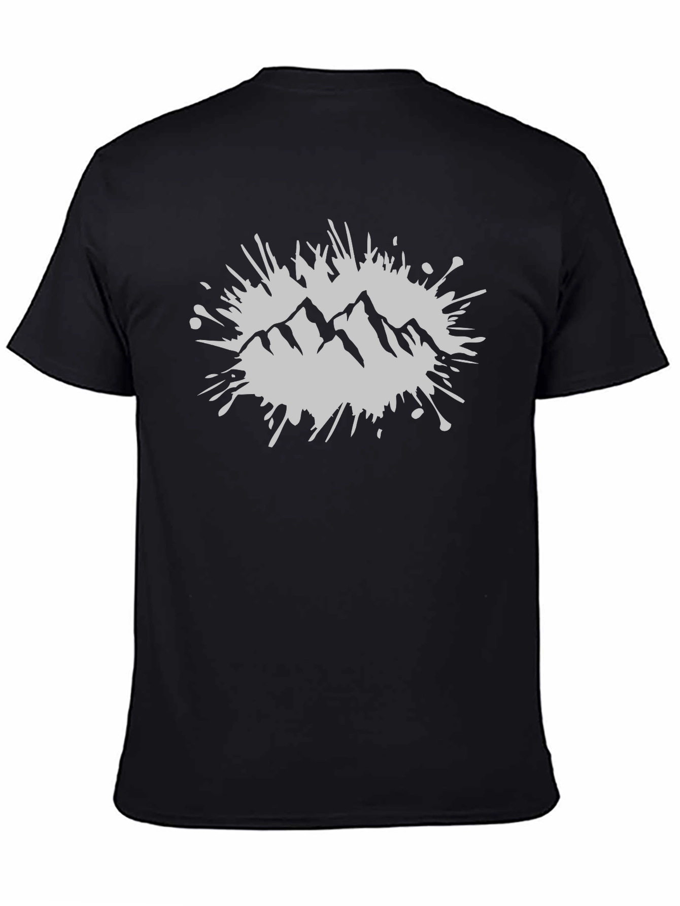 Mountain Graphic Tee - Stylish Black T-Shirt