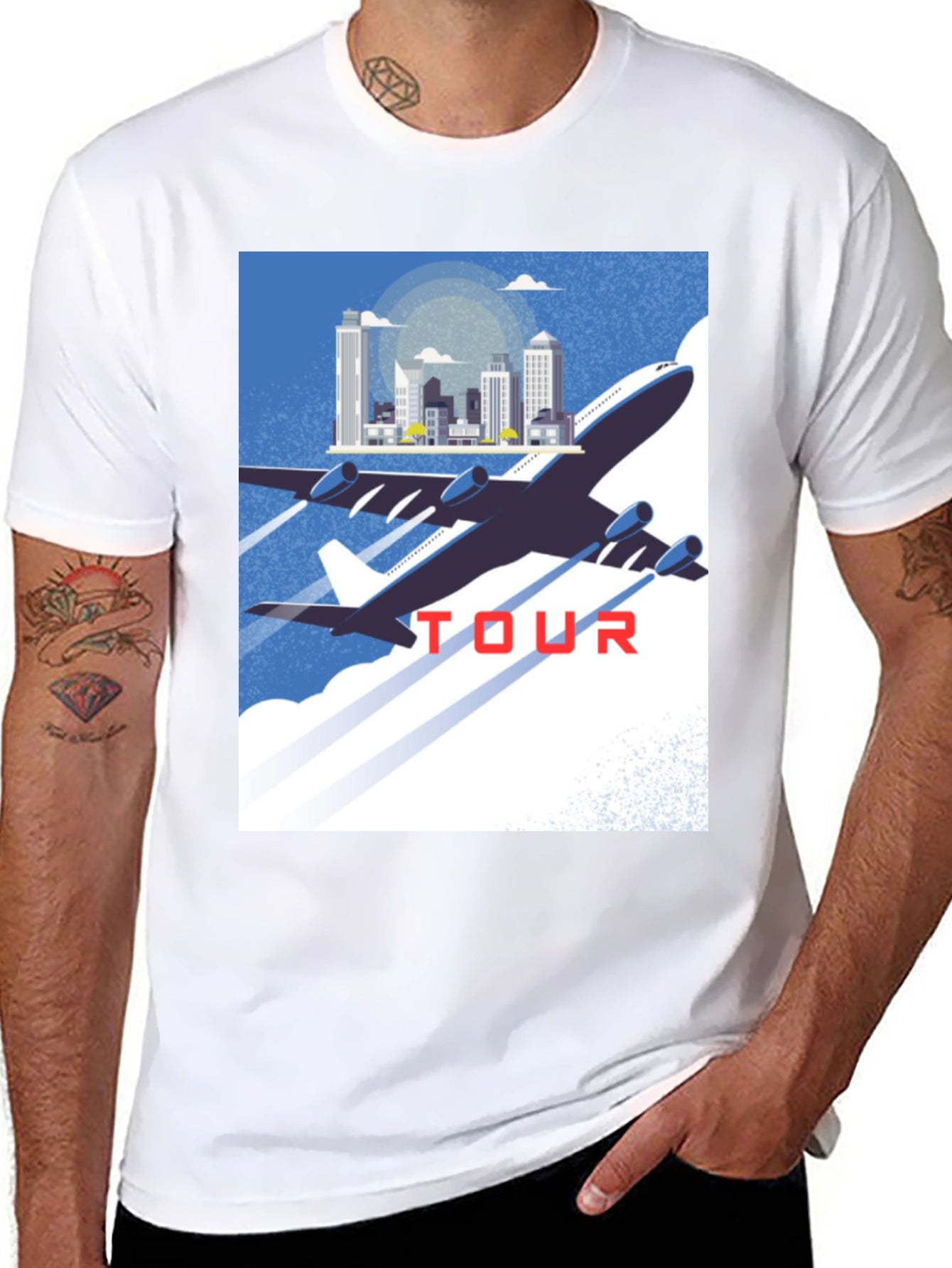 Airplane Tour Graphic T-Shirt