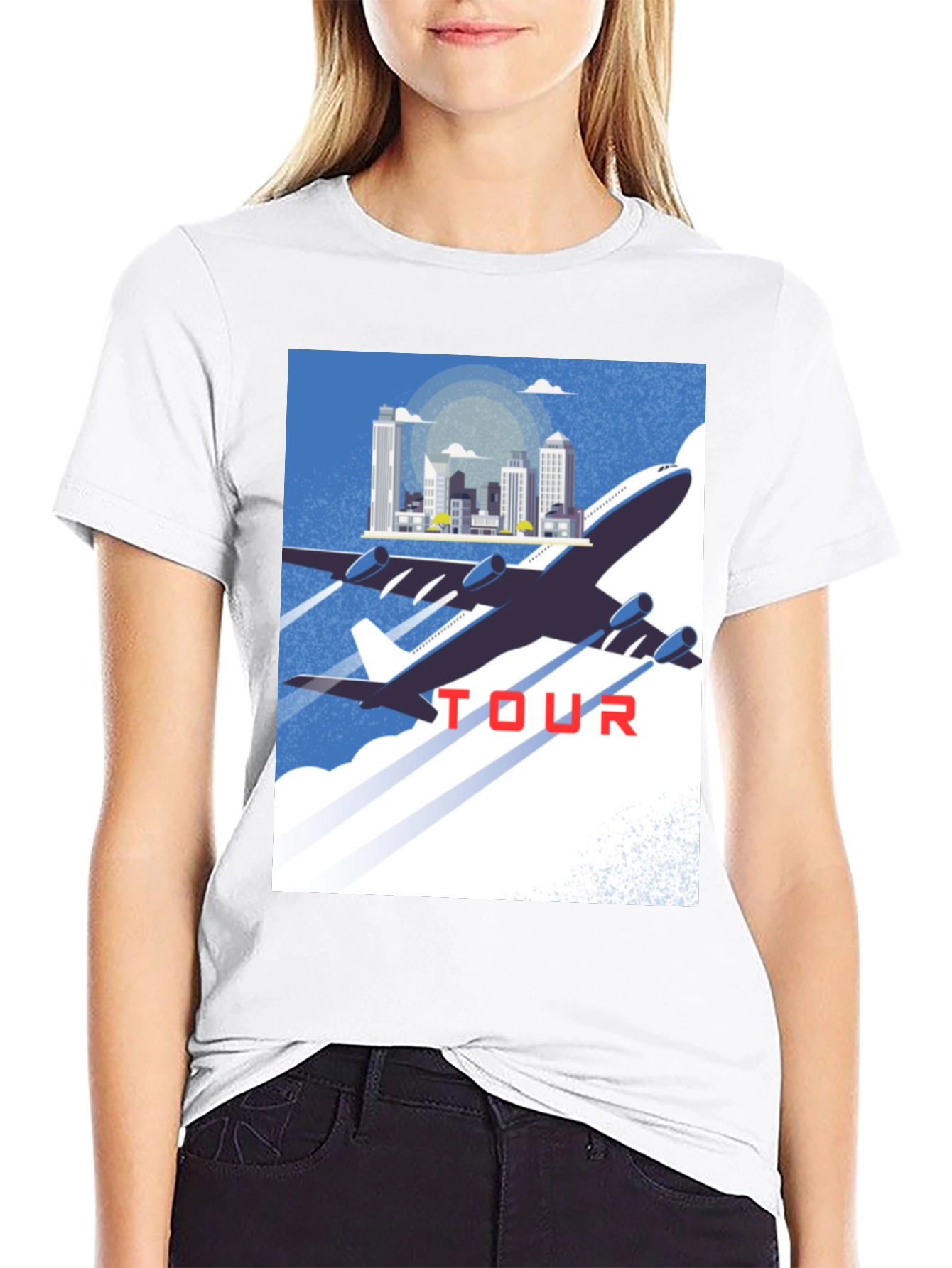 Airplane Tour Graphic T-Shirt
