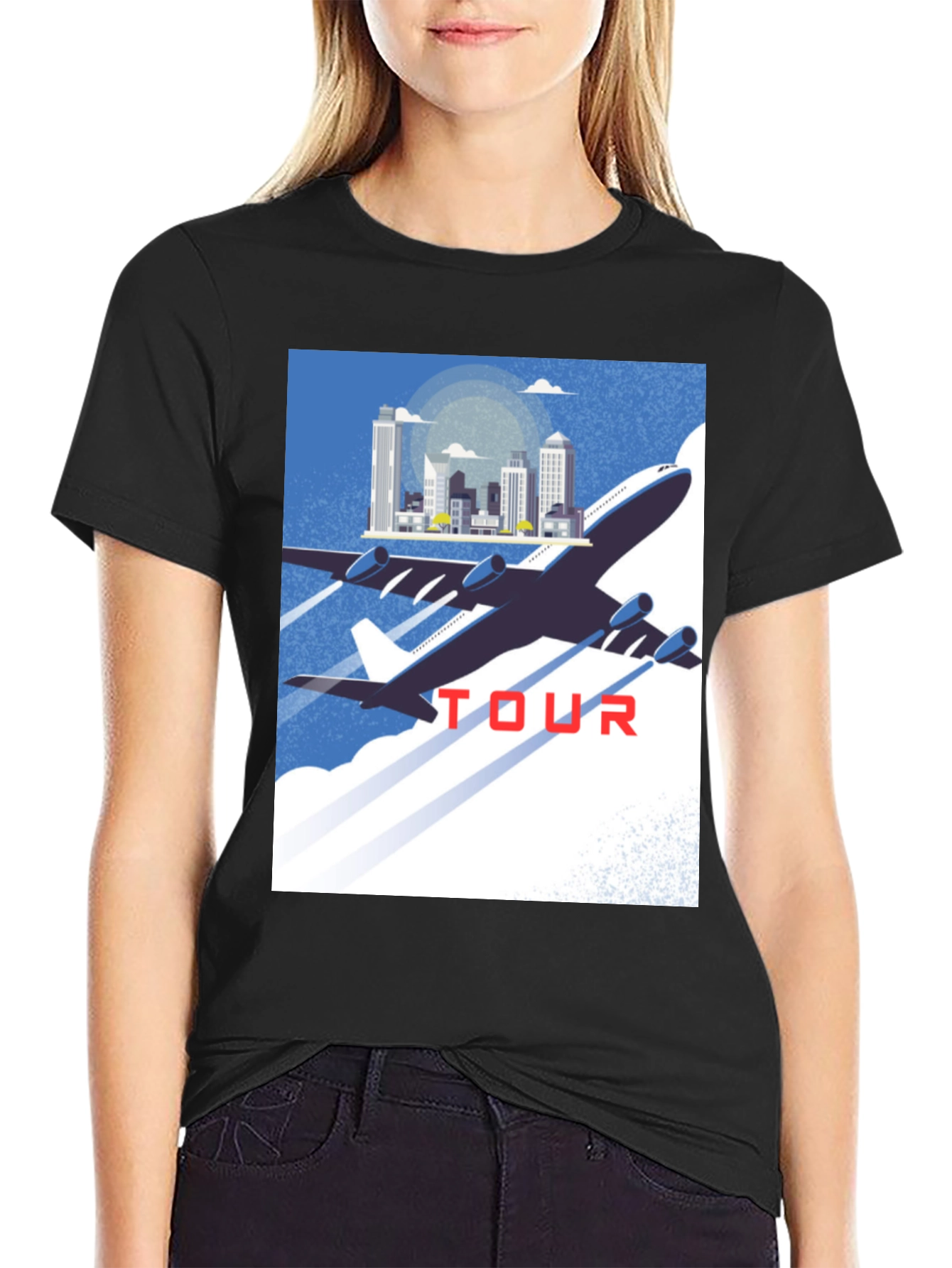 Airplane Tour Graphic T-Shirt