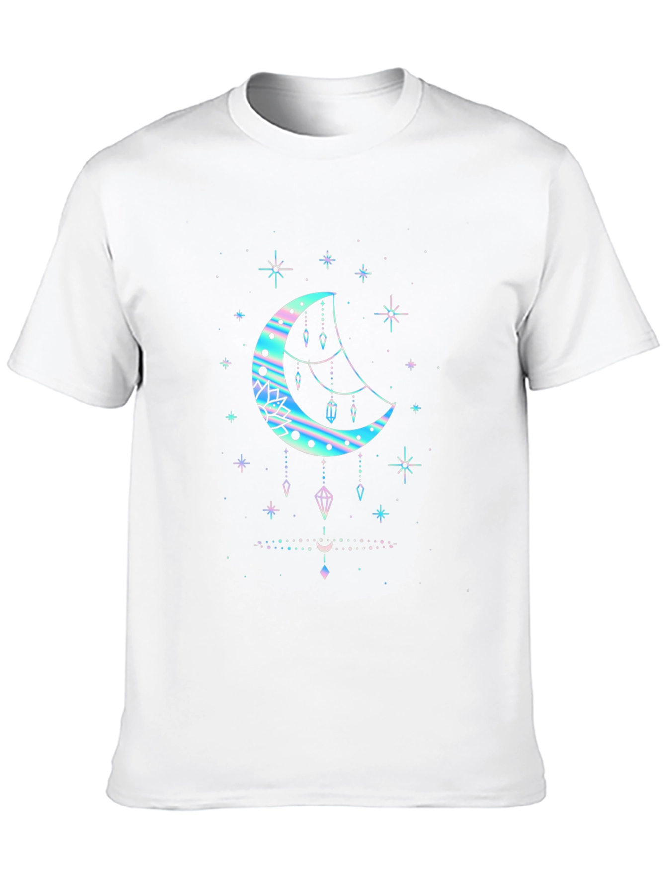 Celestial Moon Graphic T-Shirt - Black