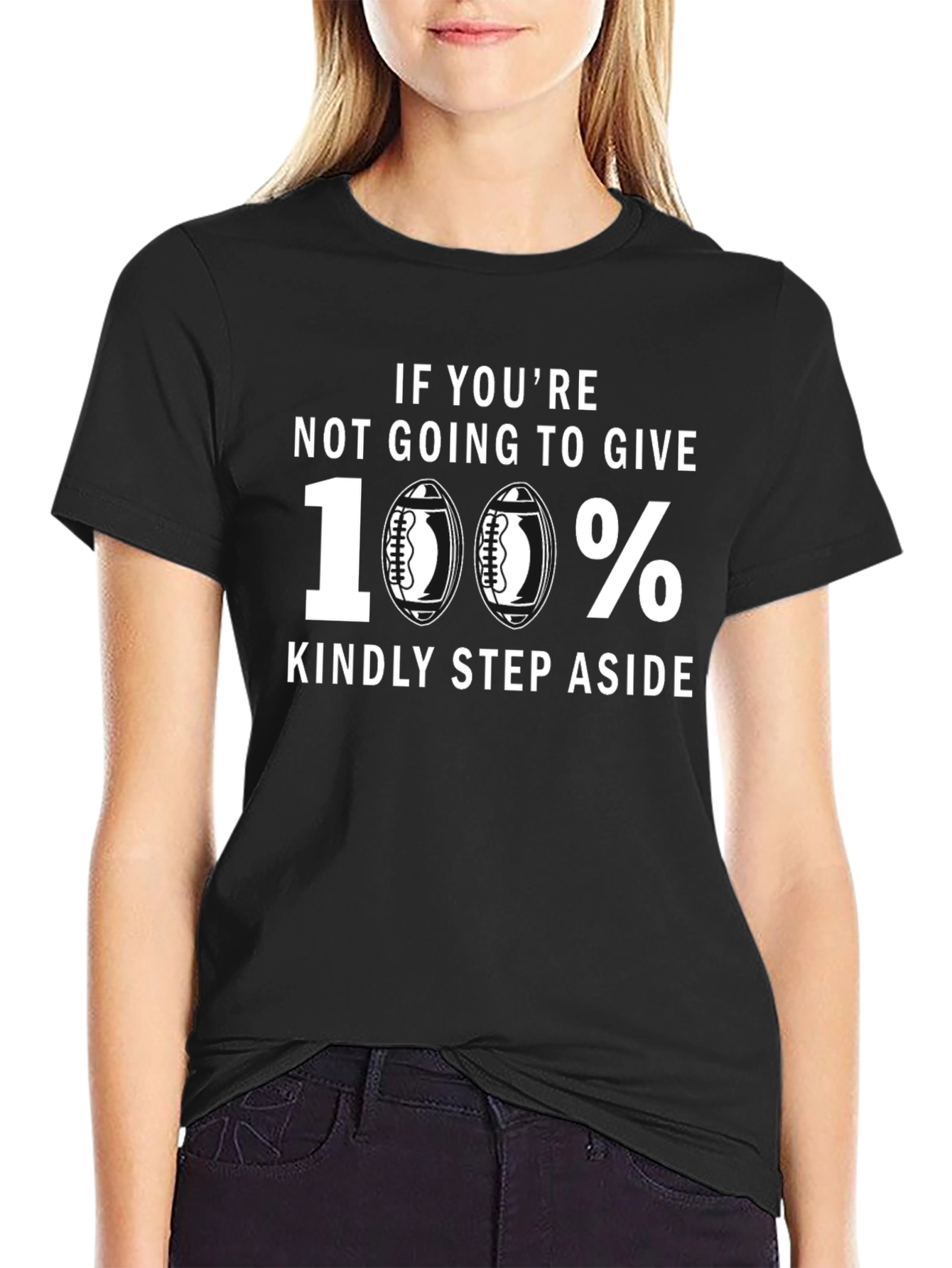 100% Football T-Shirt - Give It Your All!