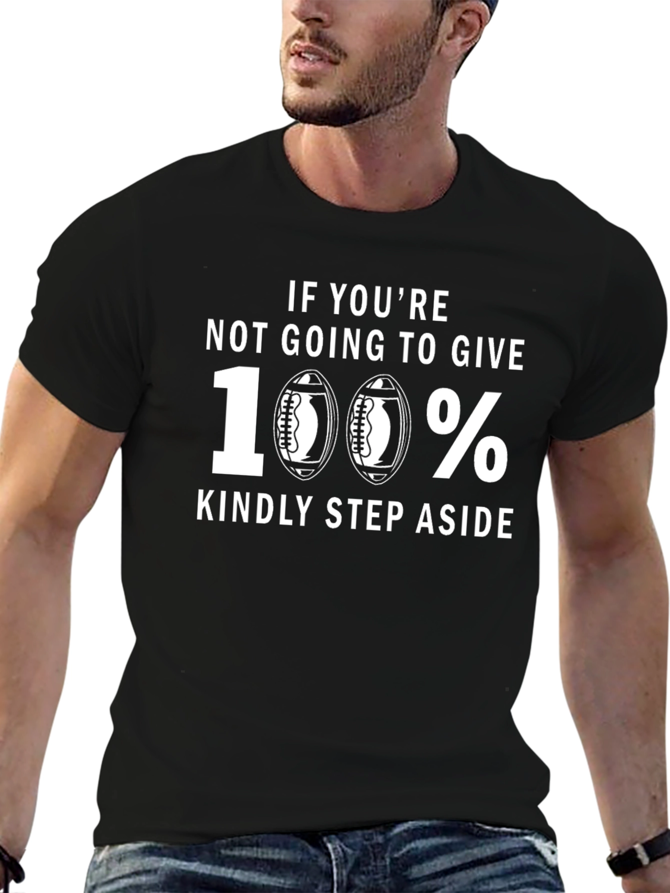 100% Football T-Shirt - Give It Your All!