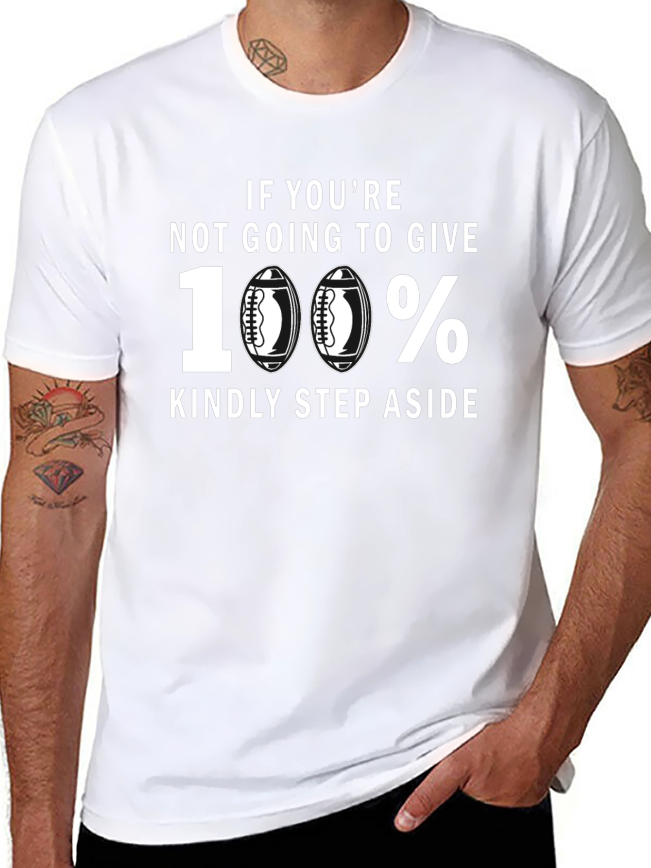 100% Football T-Shirt - Give It Your All!
