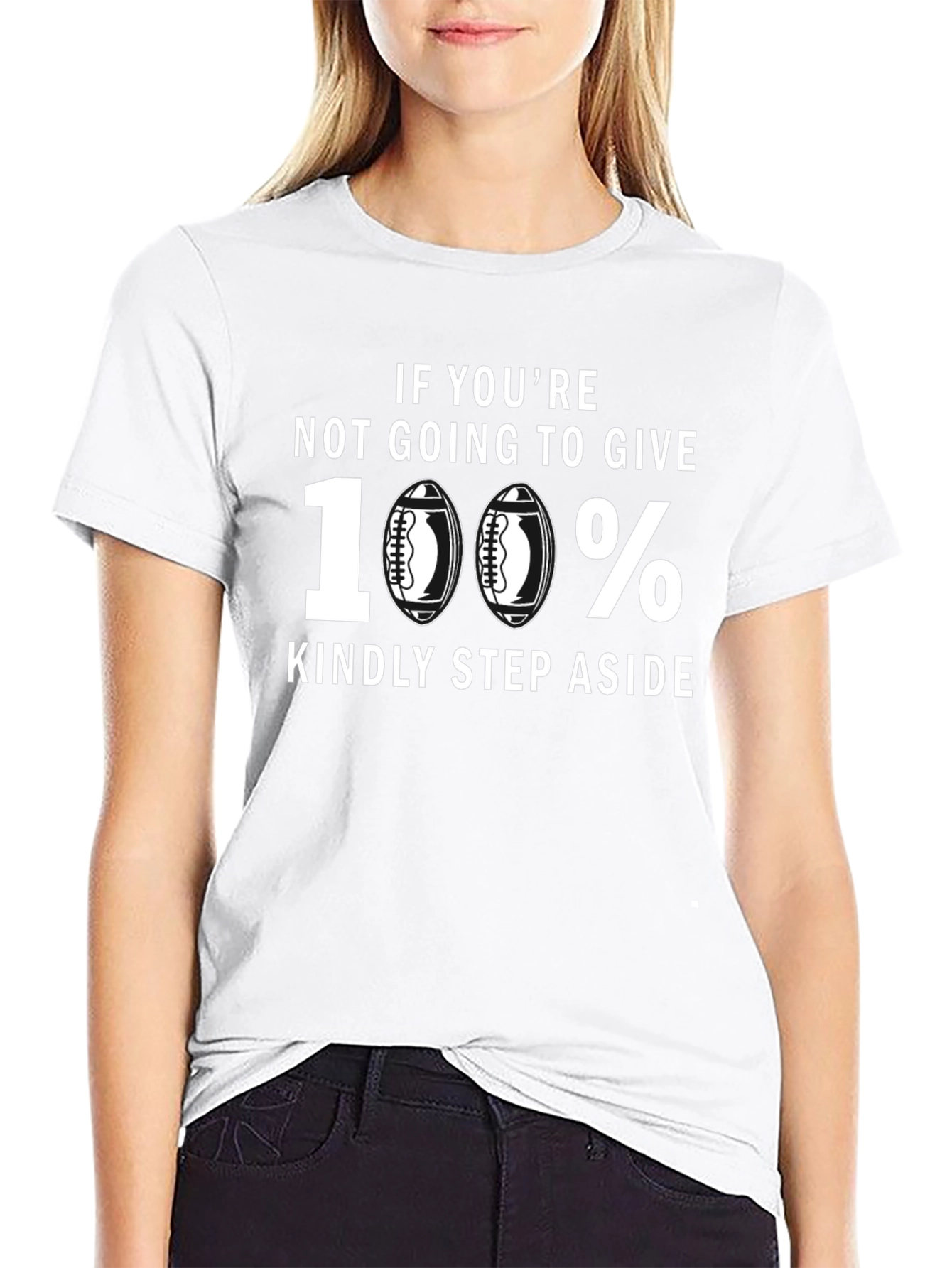 100% Football T-Shirt - Give It Your All!