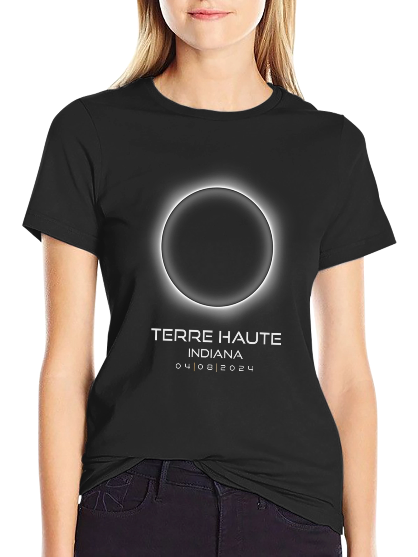 Total Solar Eclipse Terre Haute Indiana T-Shirt 2024