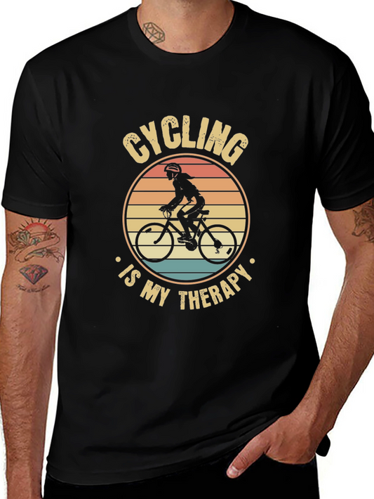 Cycling is My Therapy Graphic Tee