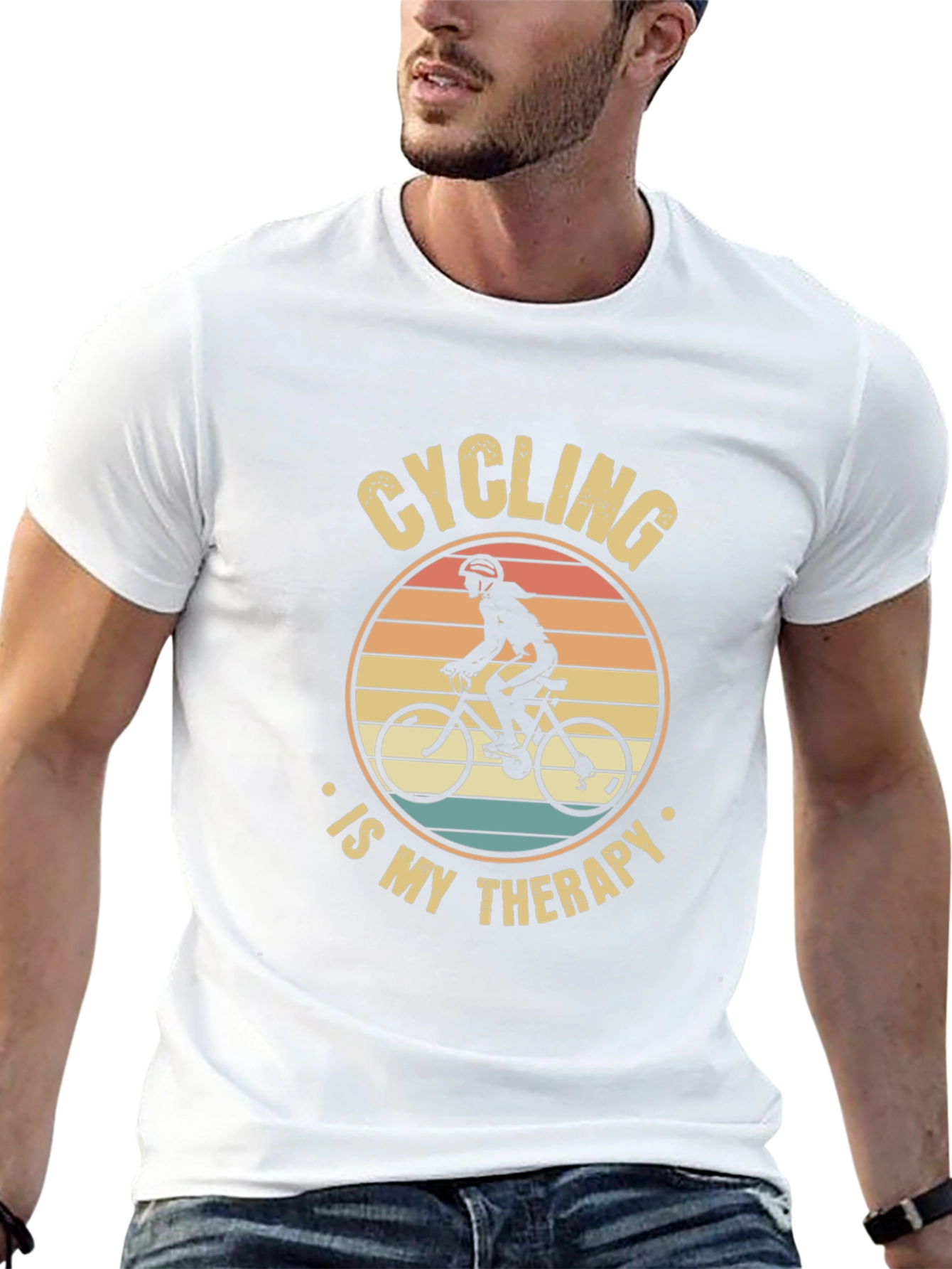 Cycling is My Therapy Graphic Tee