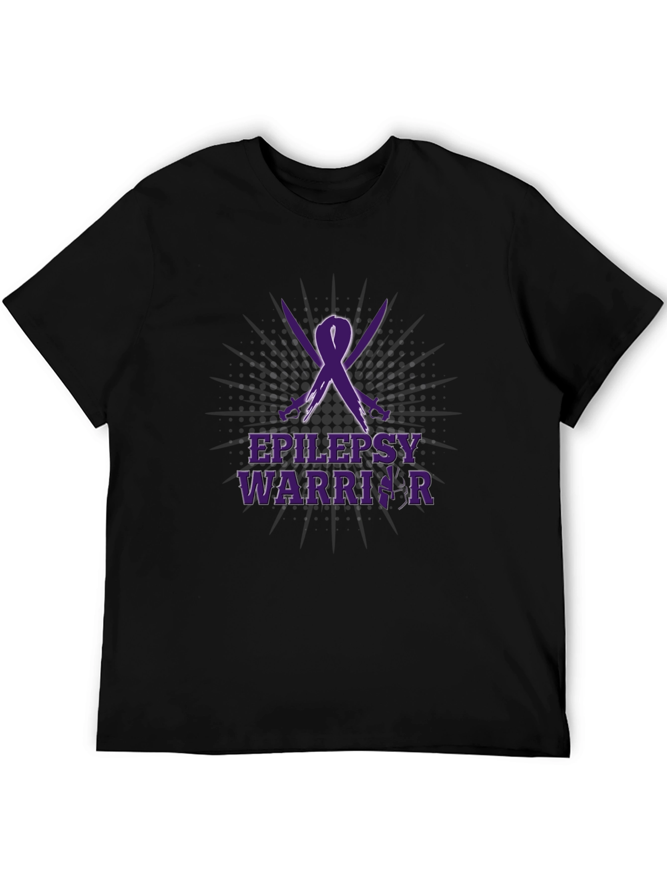 Epilepsy Warrior Ribbon Graphic T-Shirt