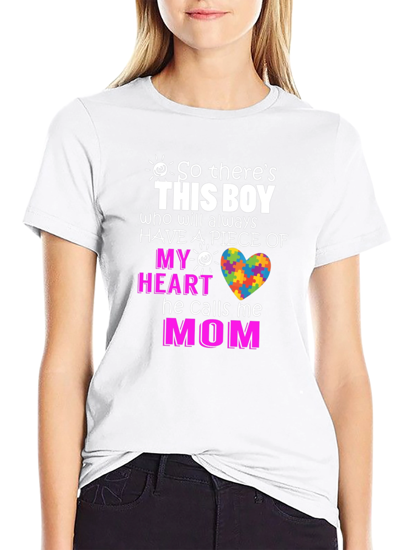 Autism Awareness Mom T-Shirt