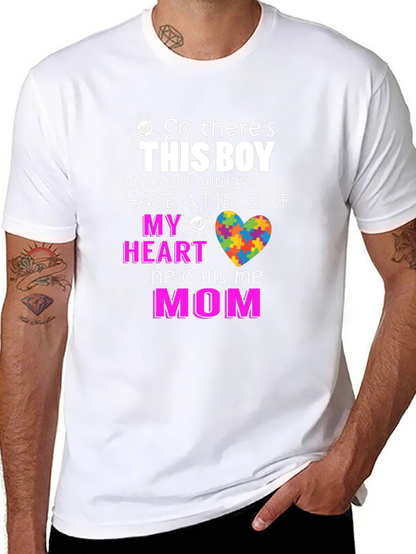 Autism Awareness Mom T-Shirt