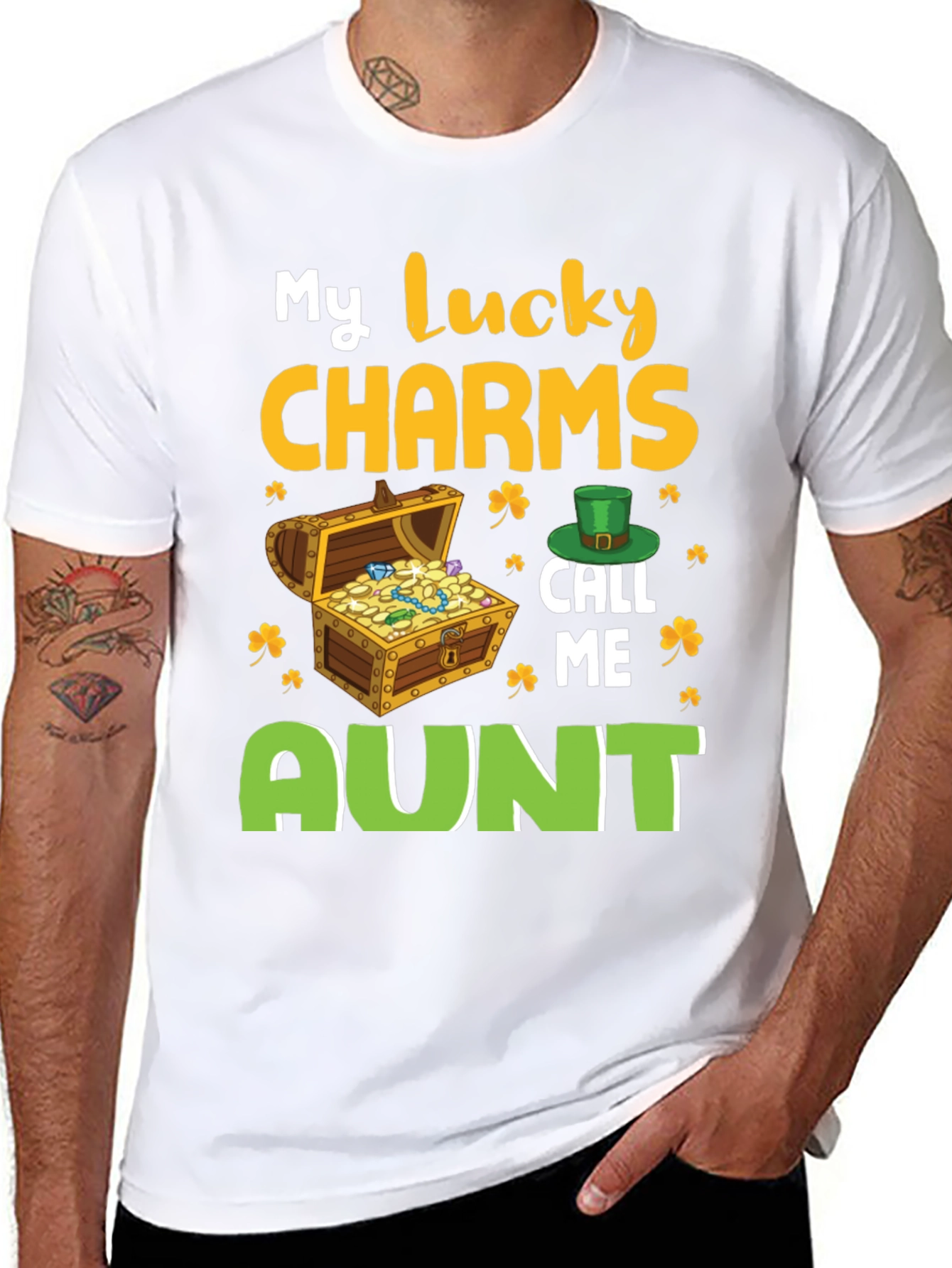 Lucky Charms Aunt St. Patricks Day T-Shirt