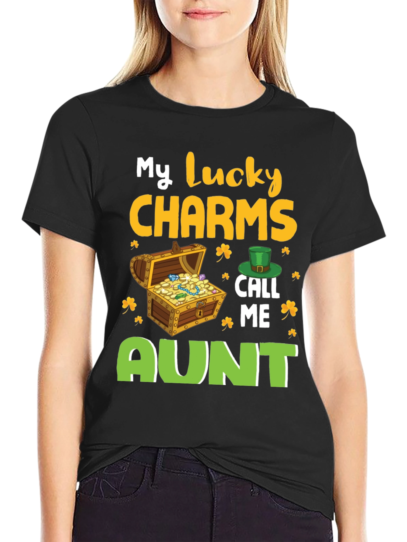 Lucky Charms Aunt St. Patricks Day T-Shirt