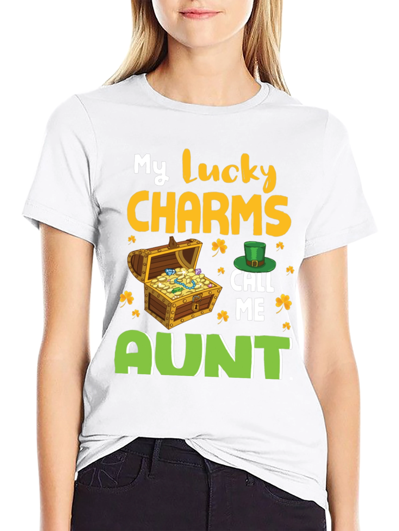 Lucky Charms Aunt St. Patricks Day T-Shirt