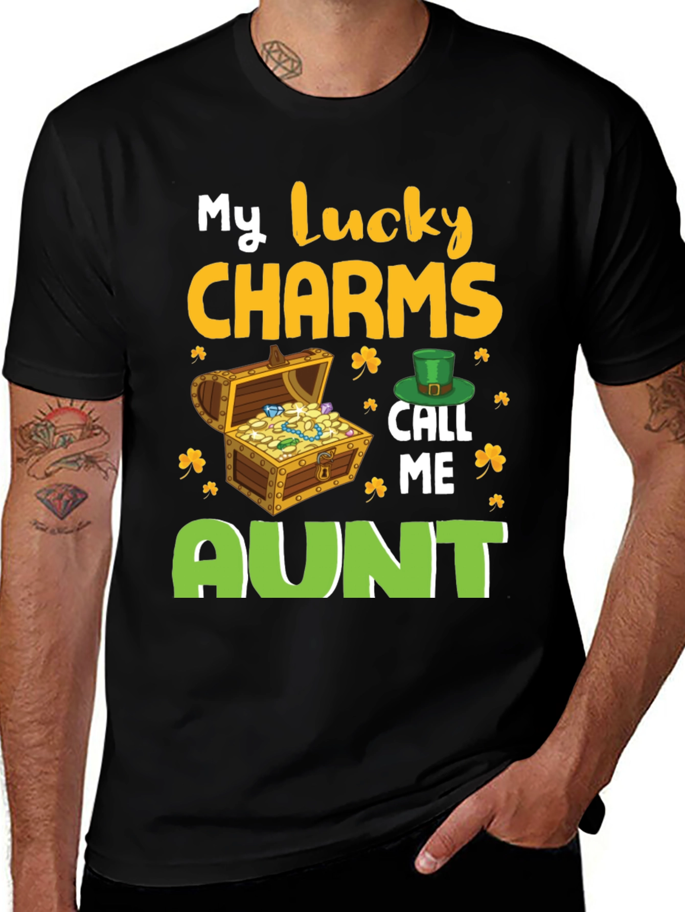Lucky Charms Aunt St. Patricks Day T-Shirt