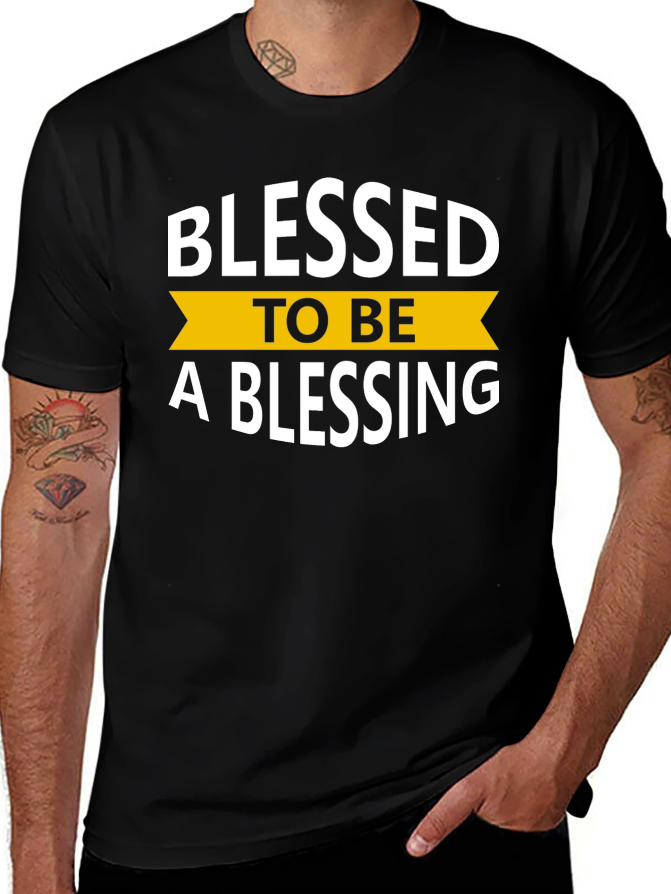 Blessed to Be a Blessing Black T-Shirt