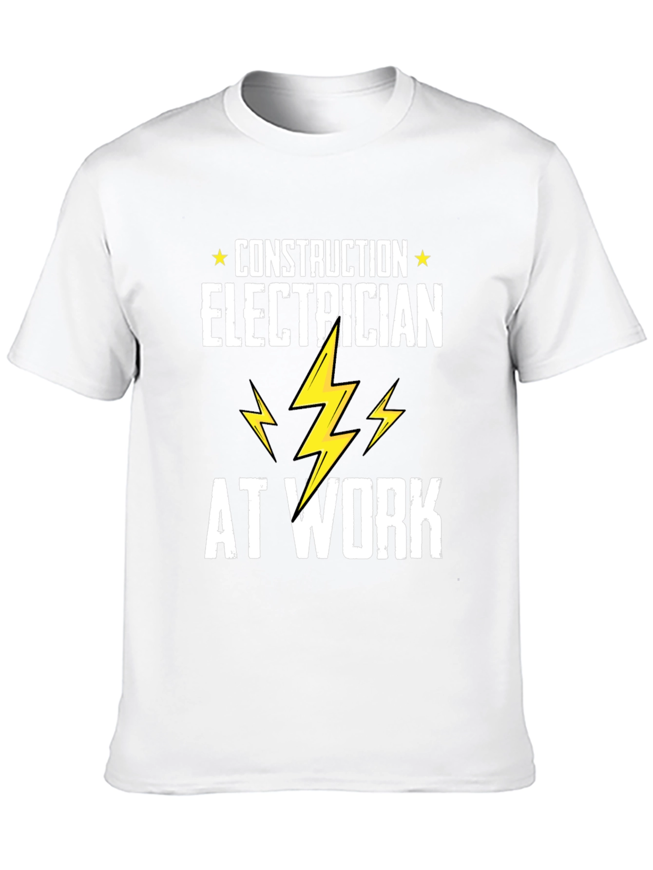 Electrician At Work T-Shirt - Construction Electrician Tee