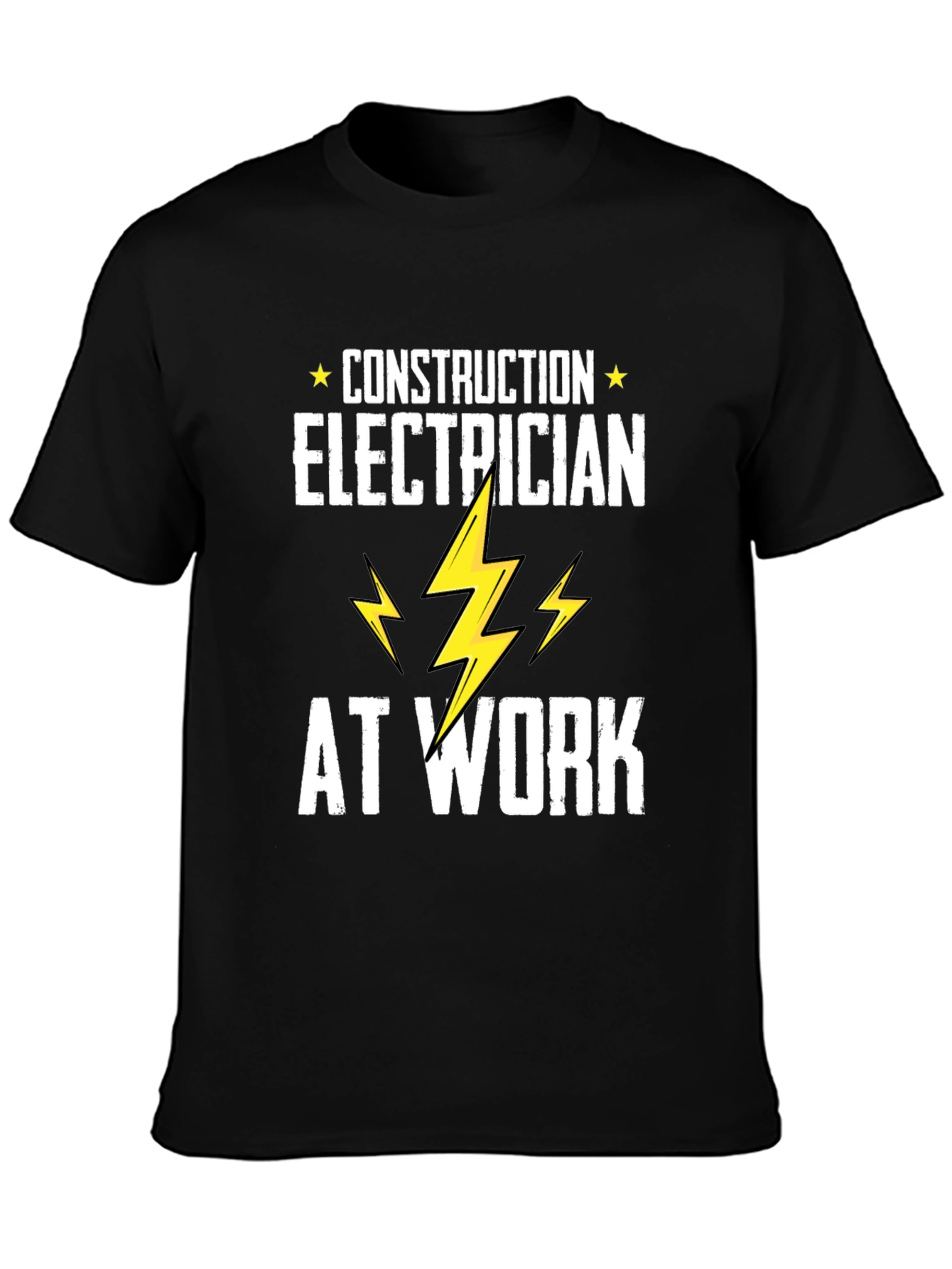 Electrician At Work T-Shirt - Construction Electrician Tee
