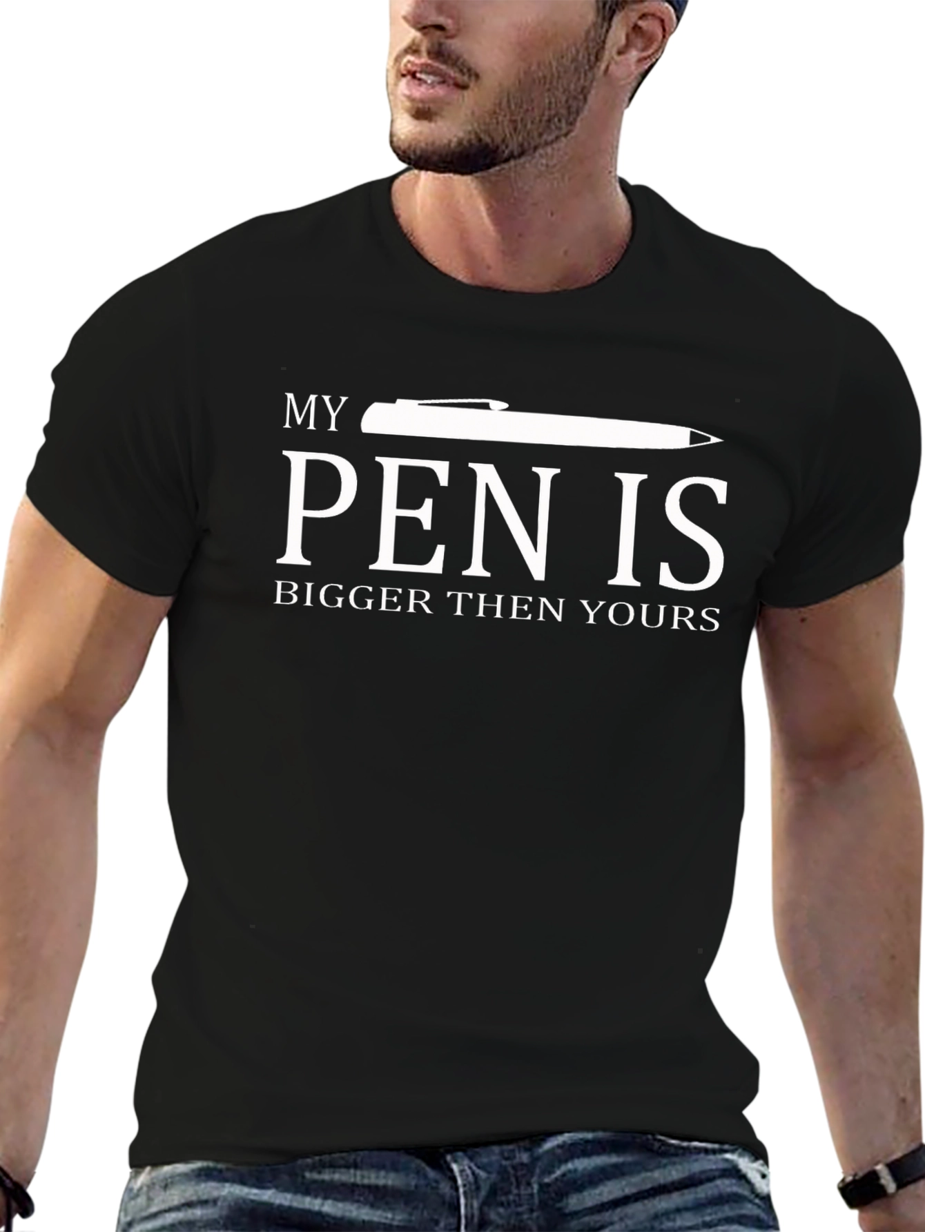 Humorous T-Shirt: My Pen is Bigger Than Yours