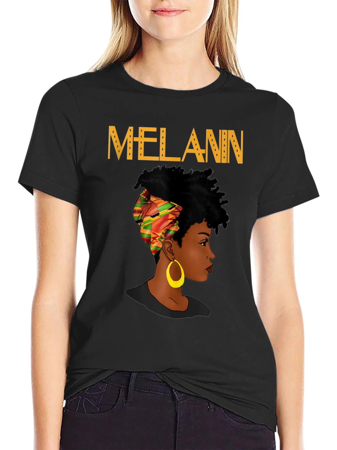 Melanin Queen Black Graphic Tee