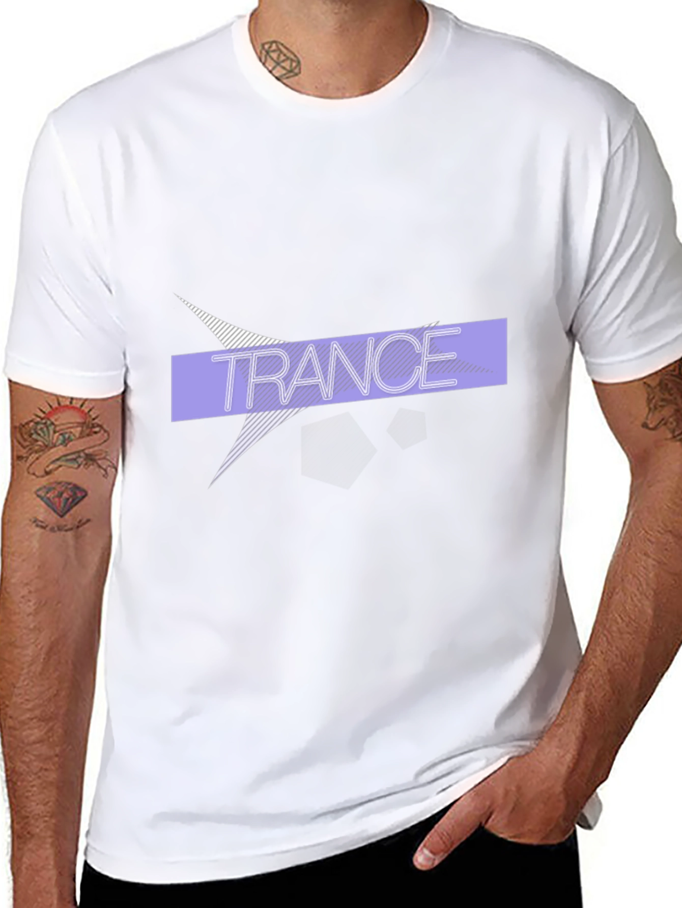 Trance Graphic Print Black T-Shirt