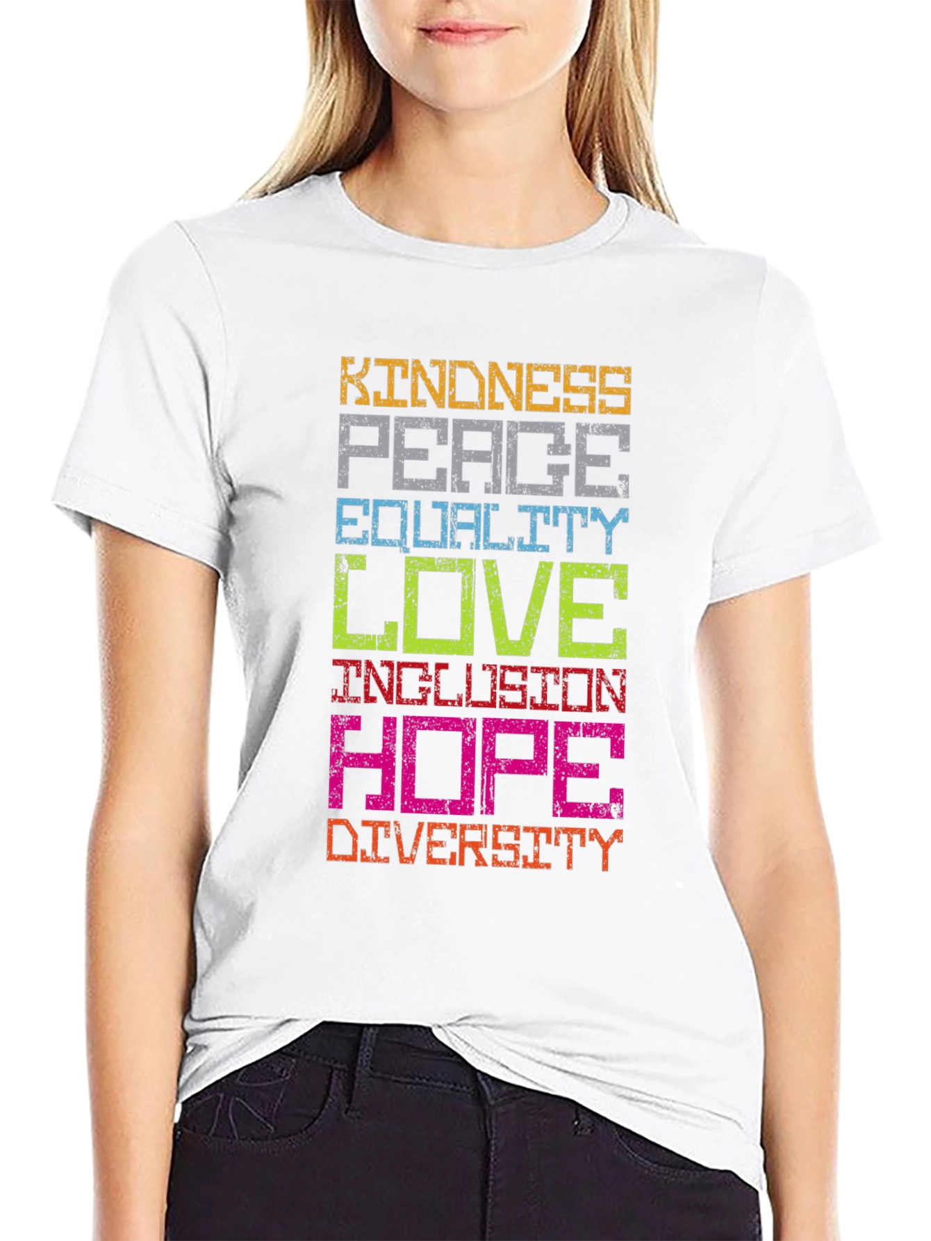 Kindness Peace Love Graphic T-Shirt