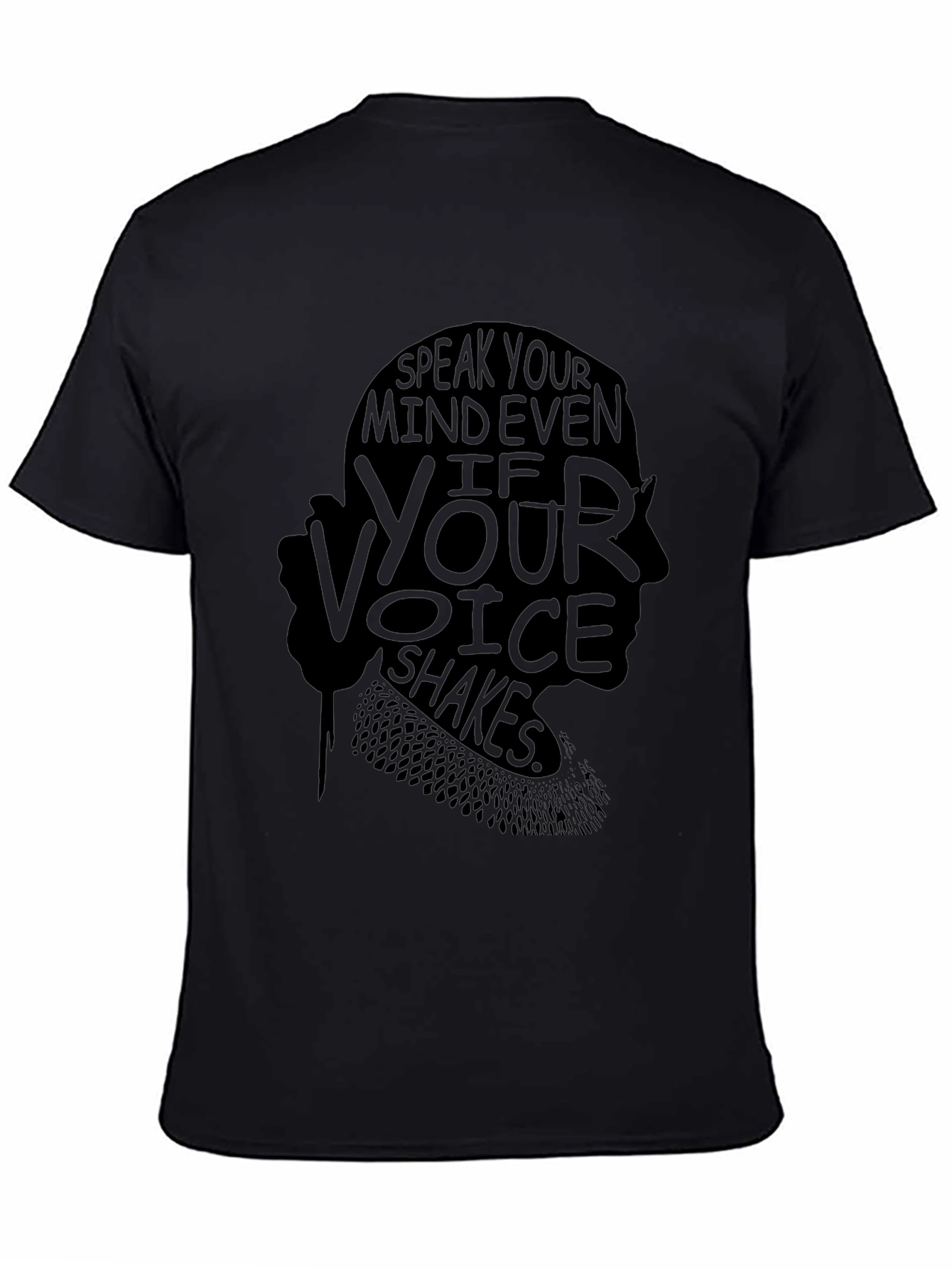 Speak Your Mind RBG Black T-Shirt