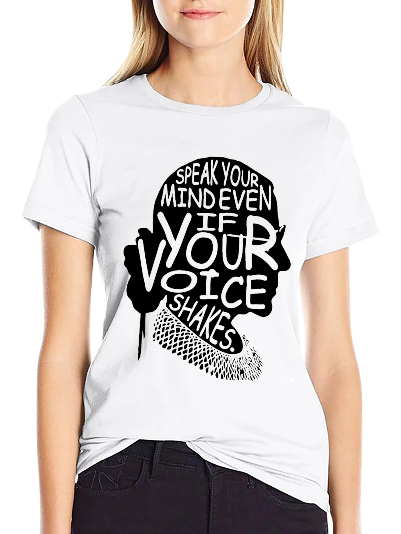 Speak Your Mind RBG Black T-Shirt