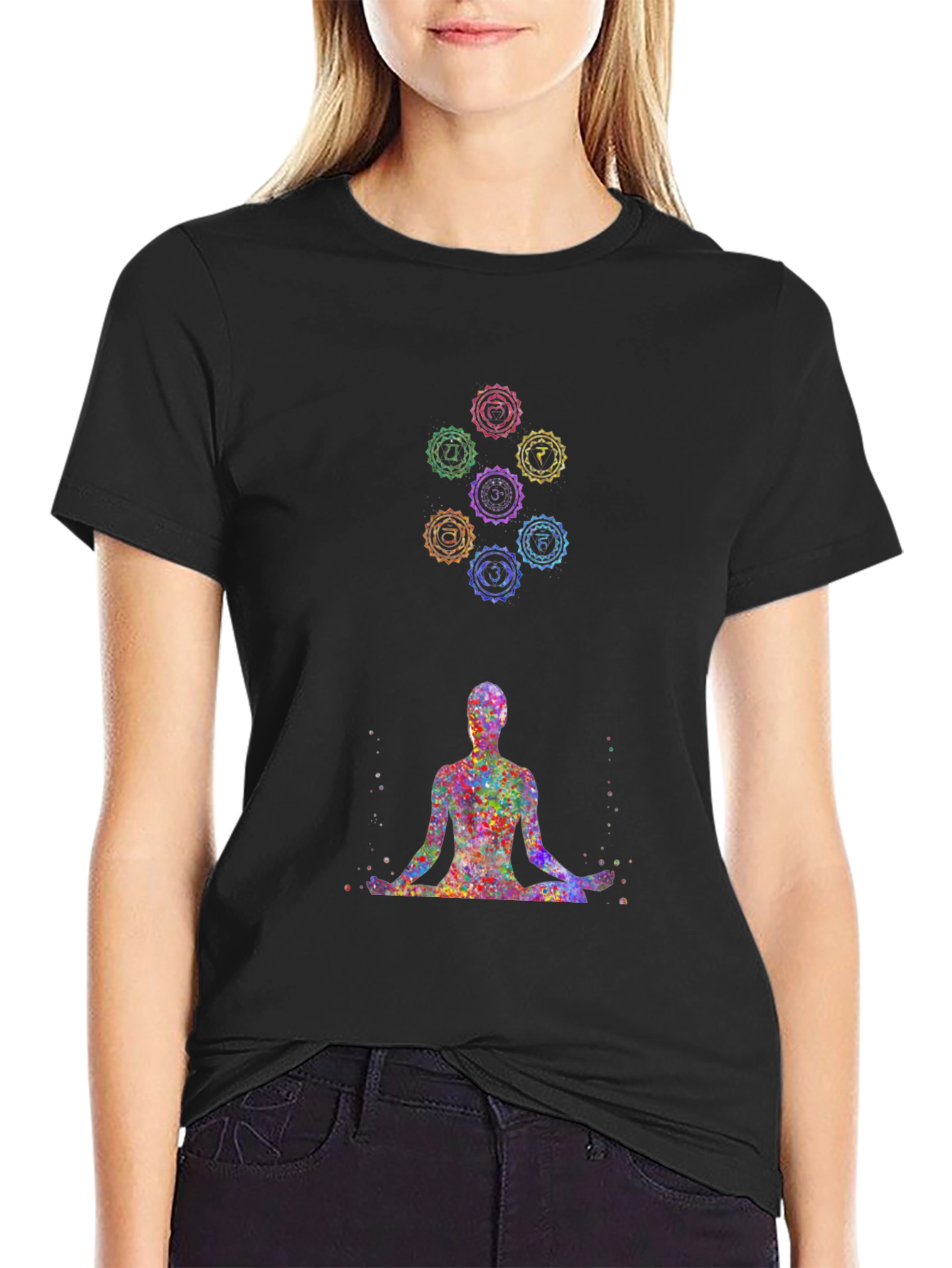 Chakra Meditation T-Shirt - Spiritual Design Tee