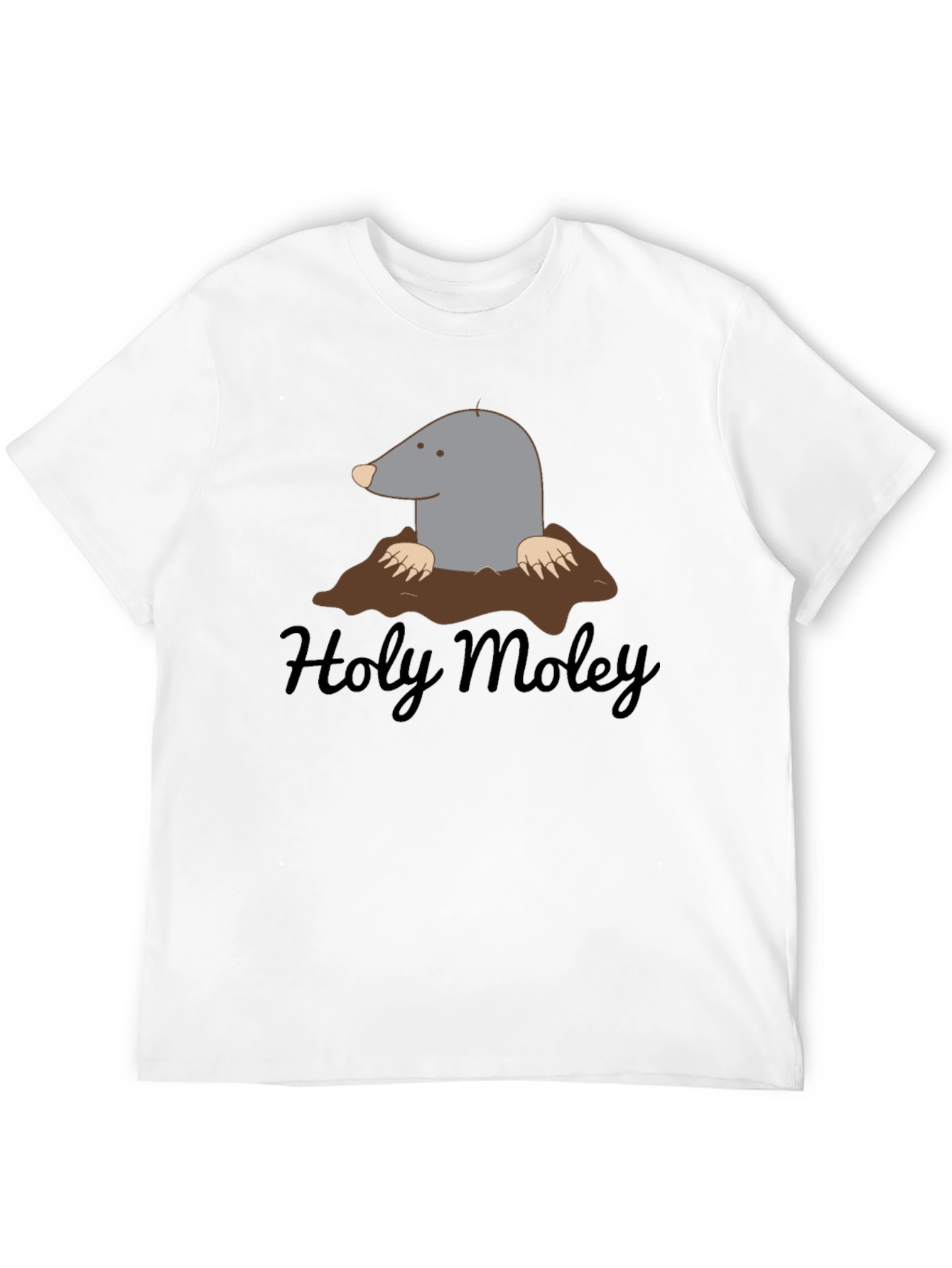 Holy Moley Mole Cartoon Graphic T-Shirt