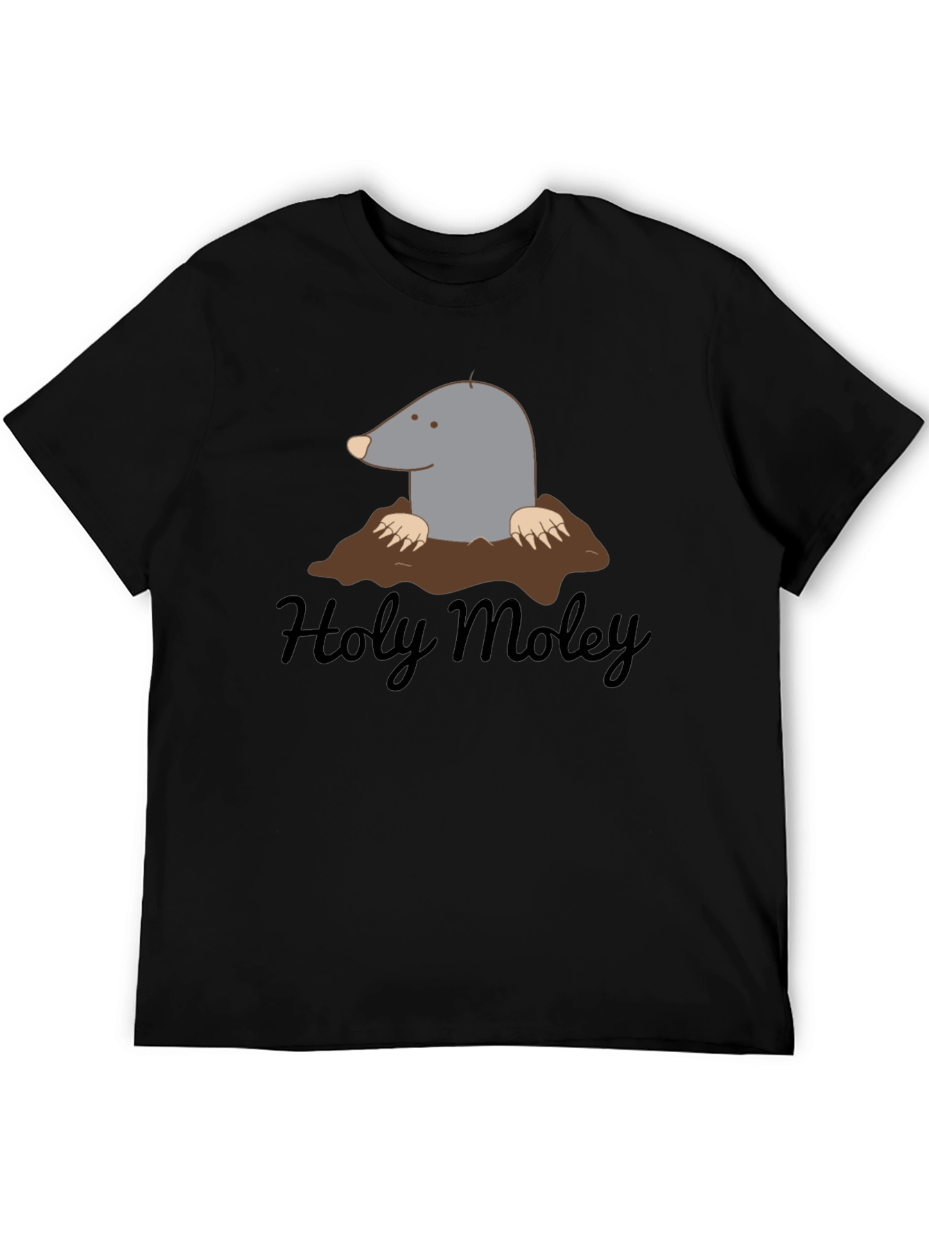 Holy Moley Mole Cartoon Graphic T-Shirt