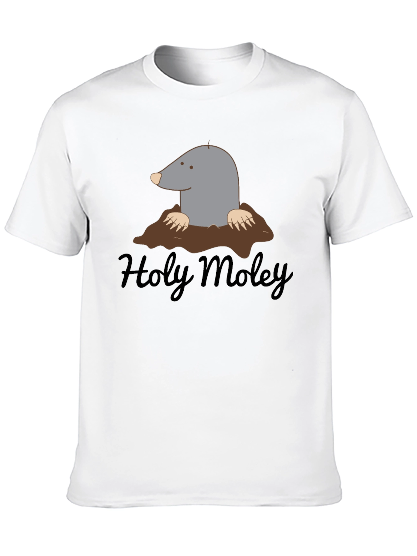 Holy Moley Mole Cartoon Graphic T-Shirt