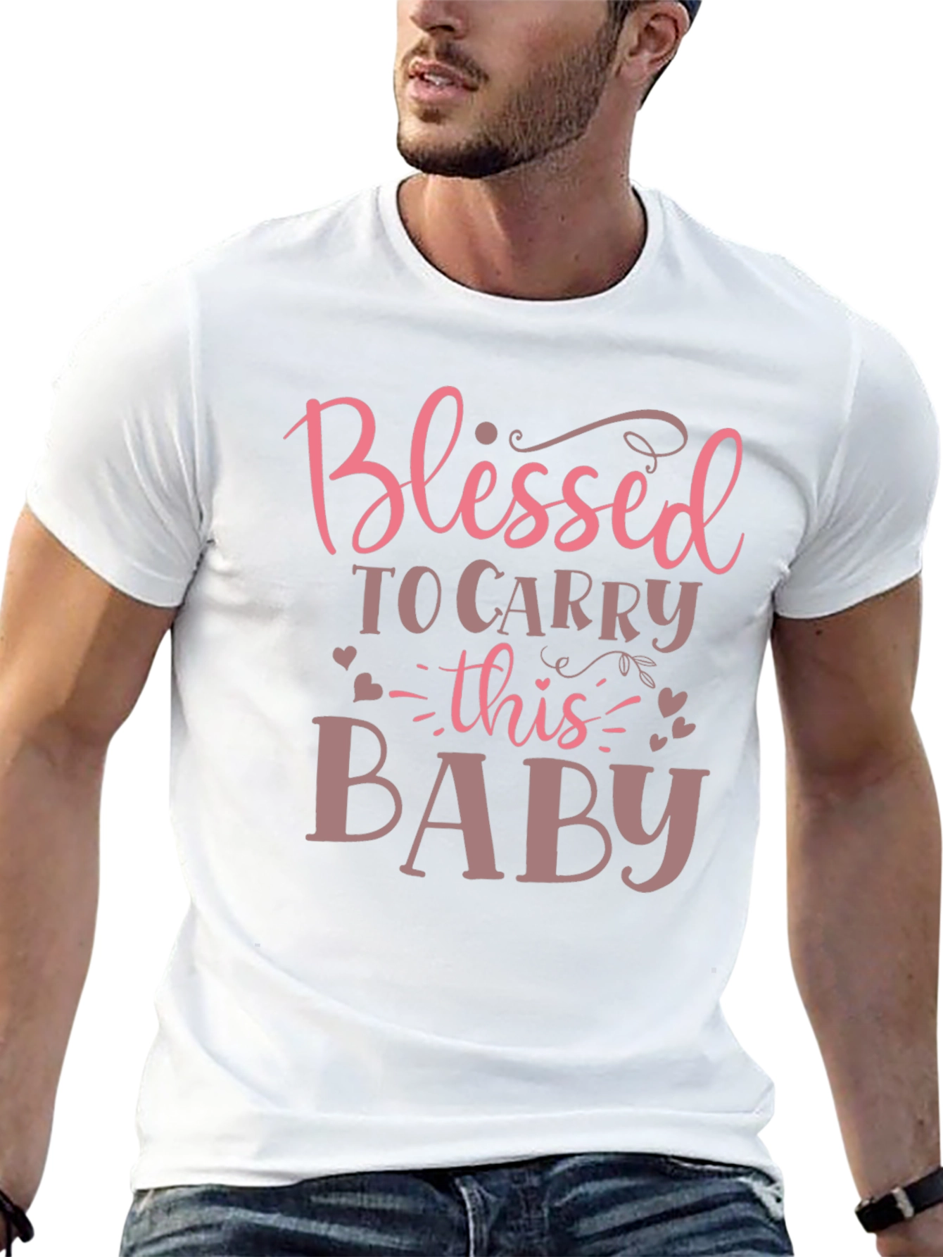 Blessed To Carry Baby Graphic T-Shirt