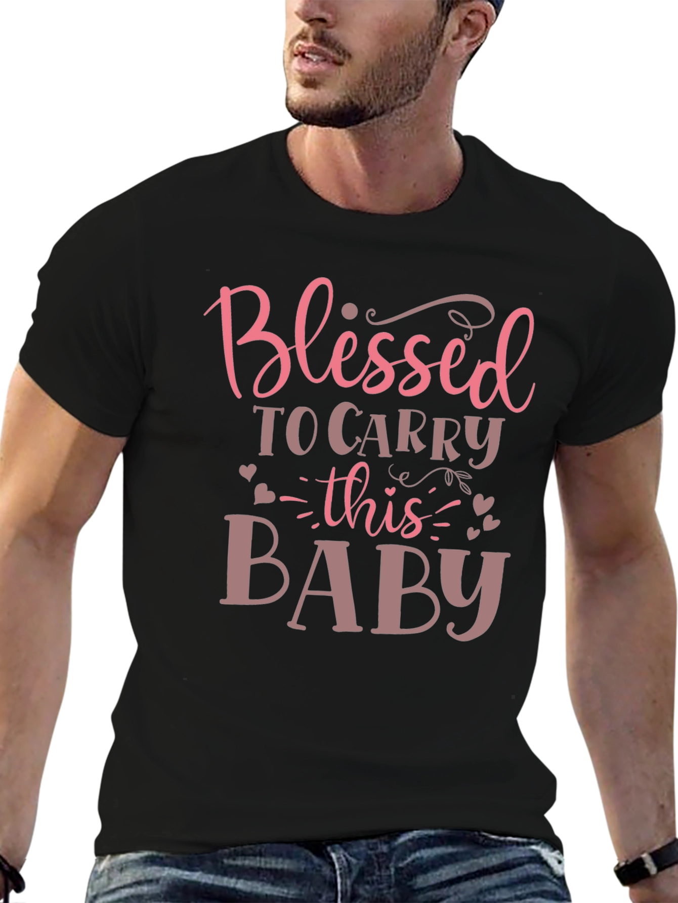 Blessed To Carry Baby Graphic T-Shirt