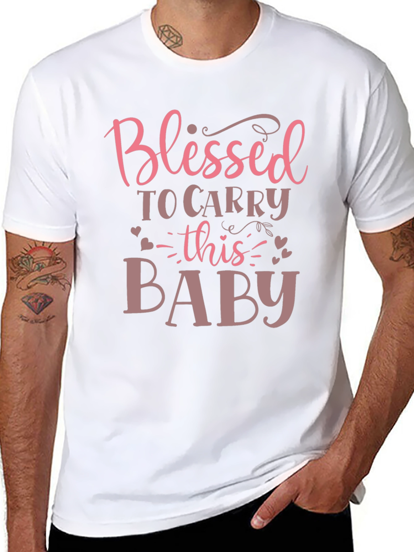 Blessed To Carry Baby Graphic T-Shirt