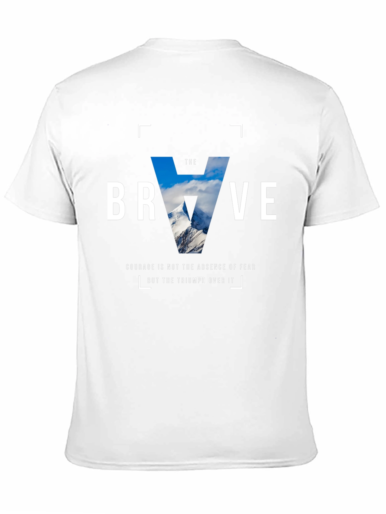 The Brave Graphic T-Shirt - Motivational Courage Tee