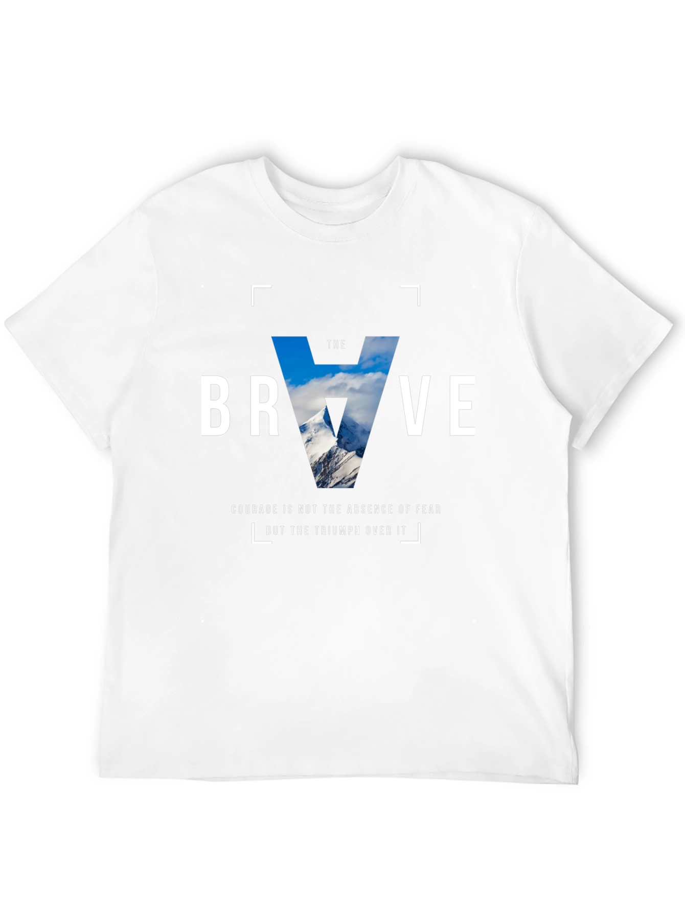 The Brave Graphic T-Shirt - Motivational Courage Tee