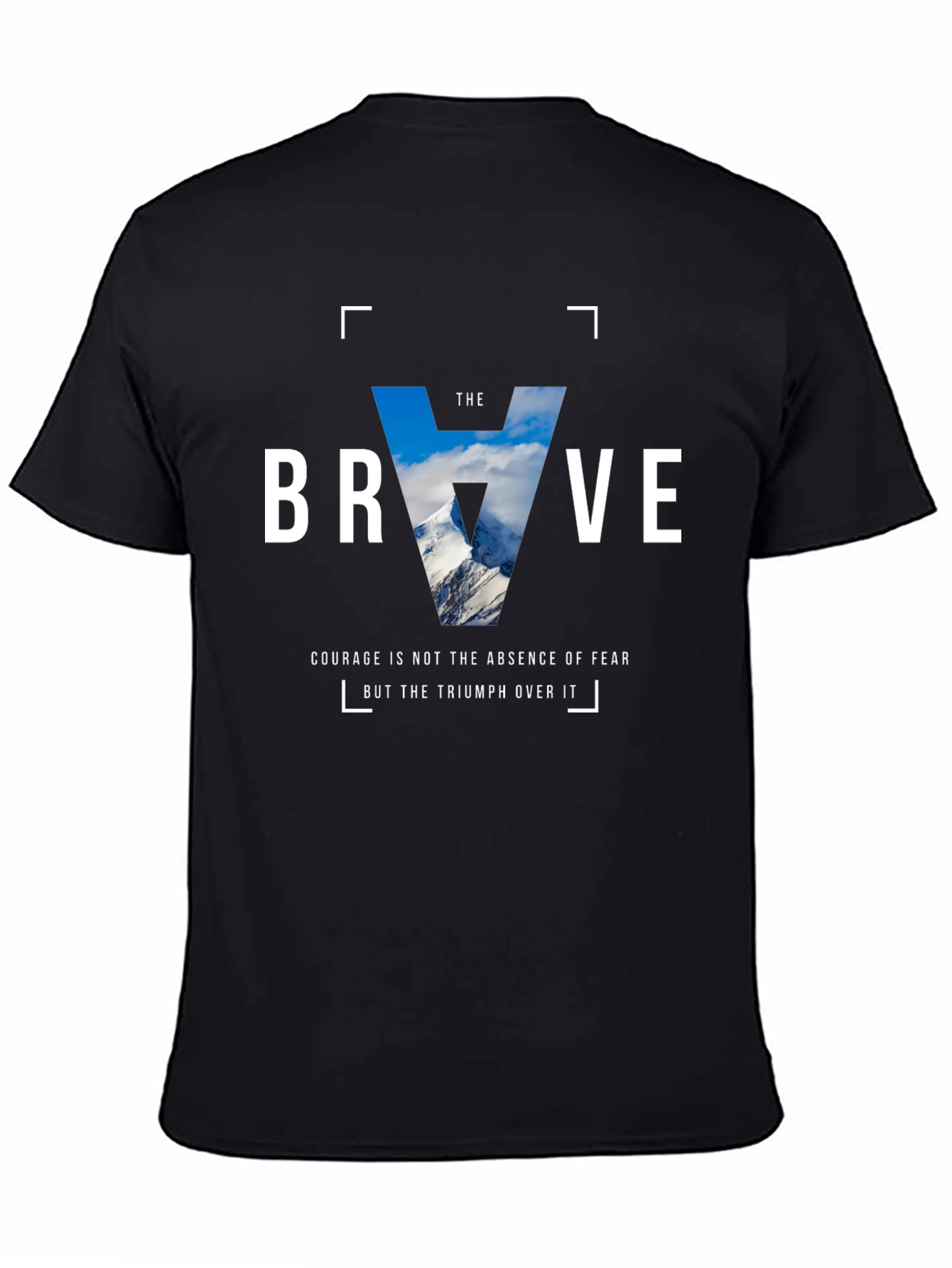 The Brave Graphic T-Shirt - Motivational Courage Tee