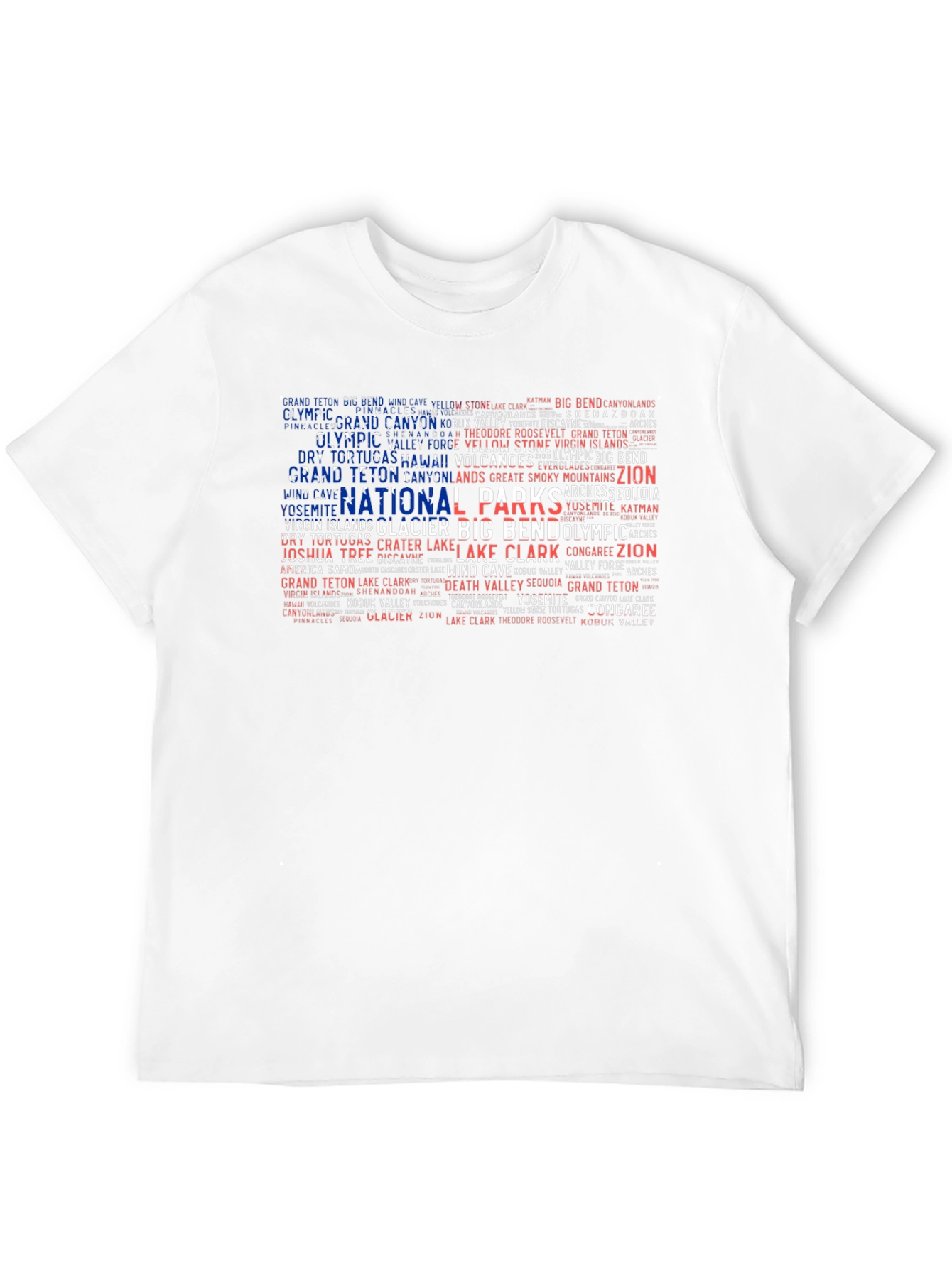 National Parks Word Art Graphic Tee
