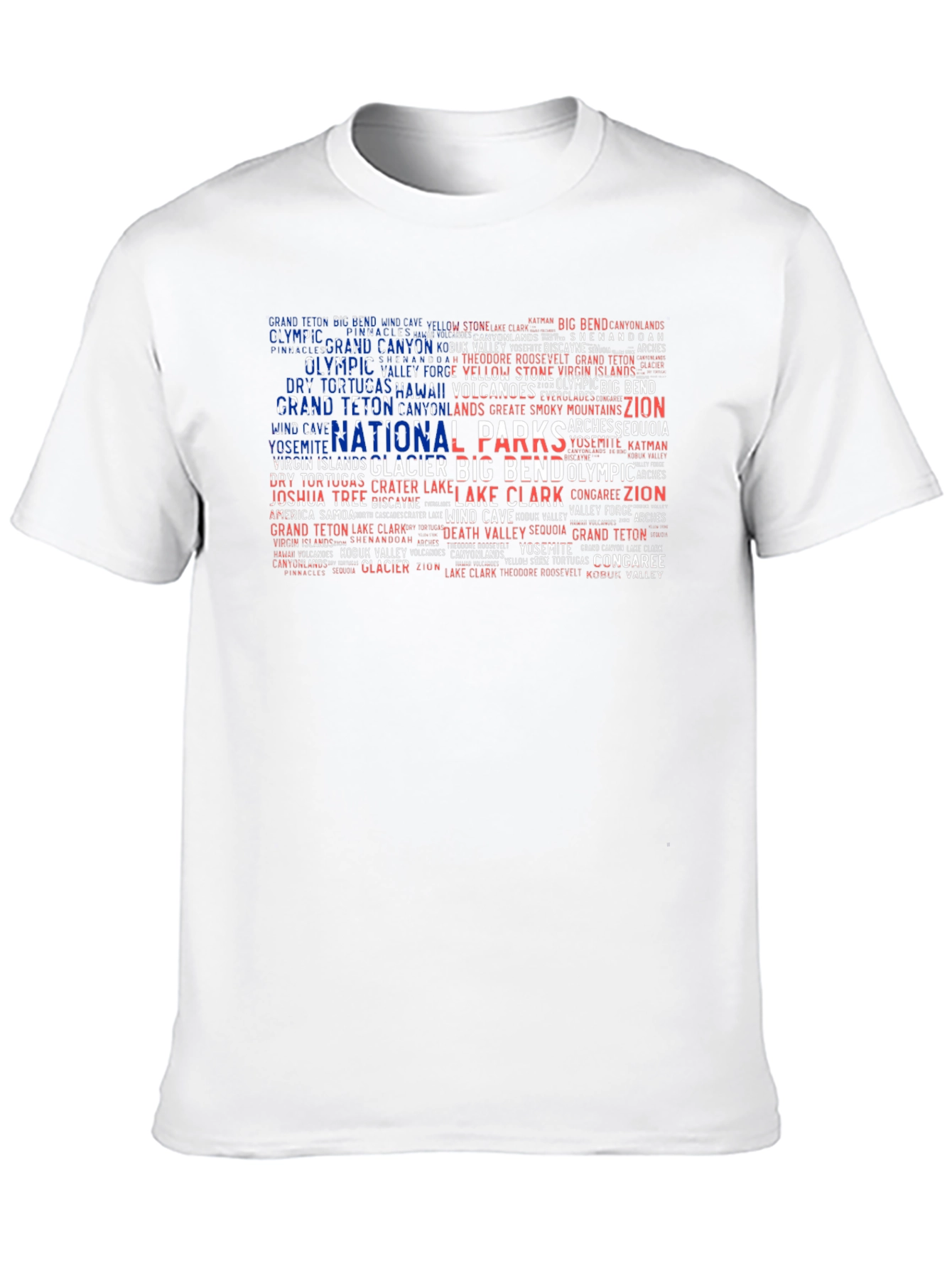 National Parks Word Art Graphic Tee