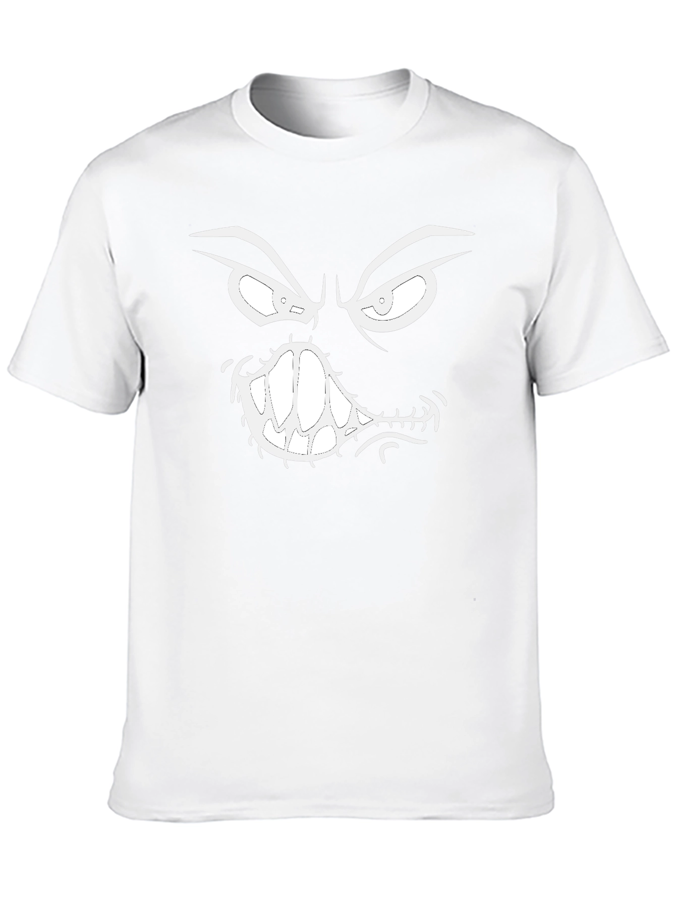 Monster Face Graphic Black T-Shirt