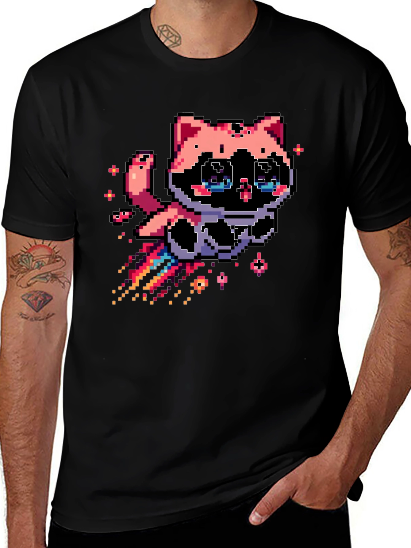 Pixel Art Cat T-Shirt