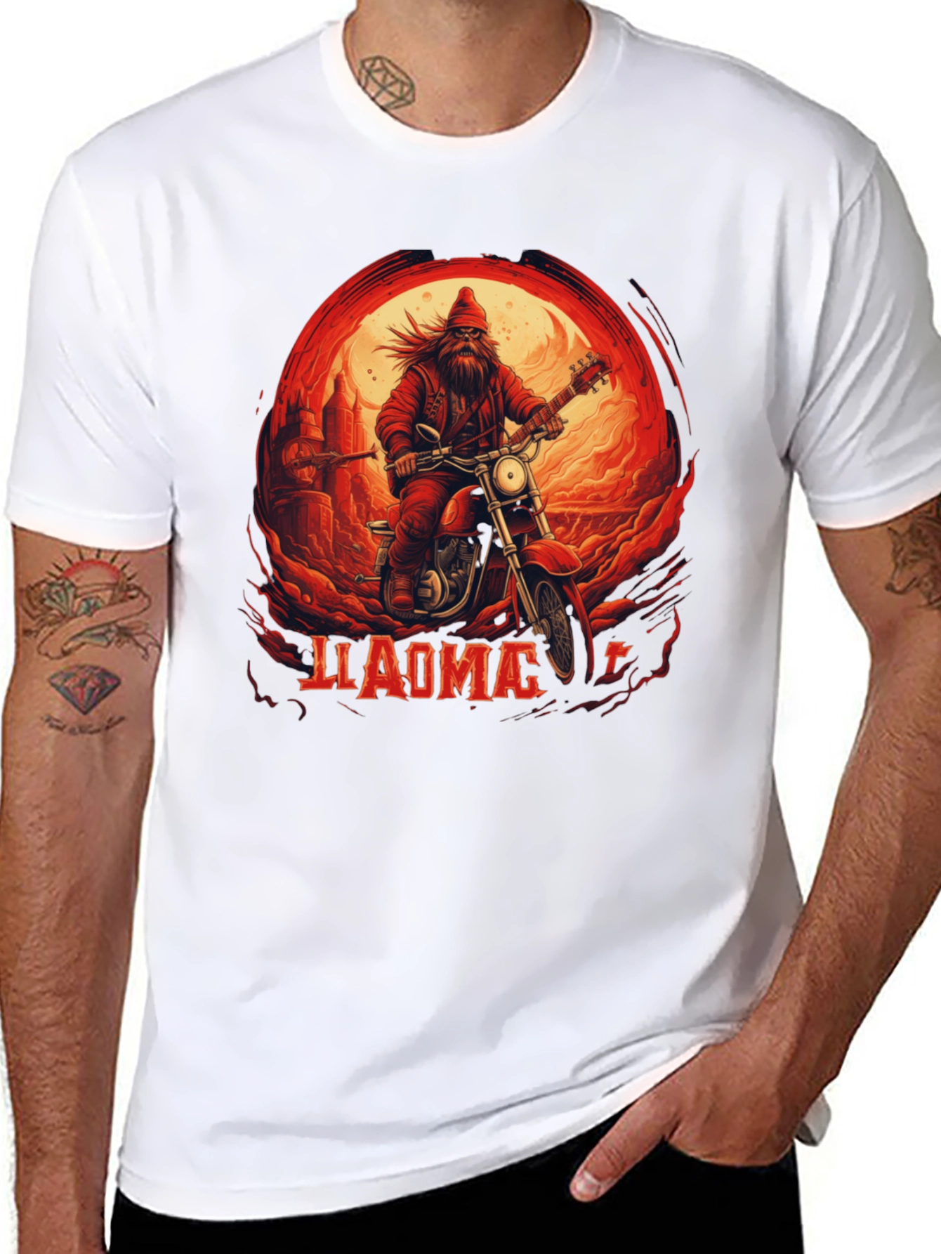 Biker Santa T-Shirt