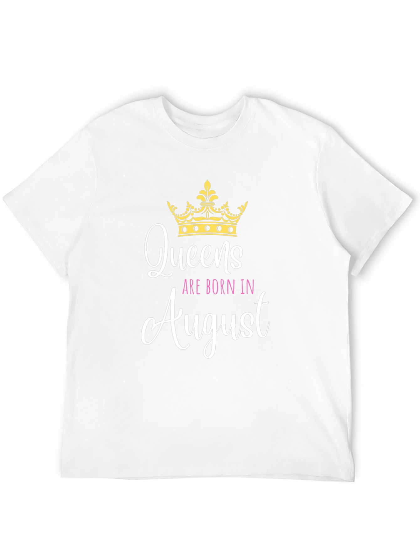 Queens Born in August Black T-Shirt