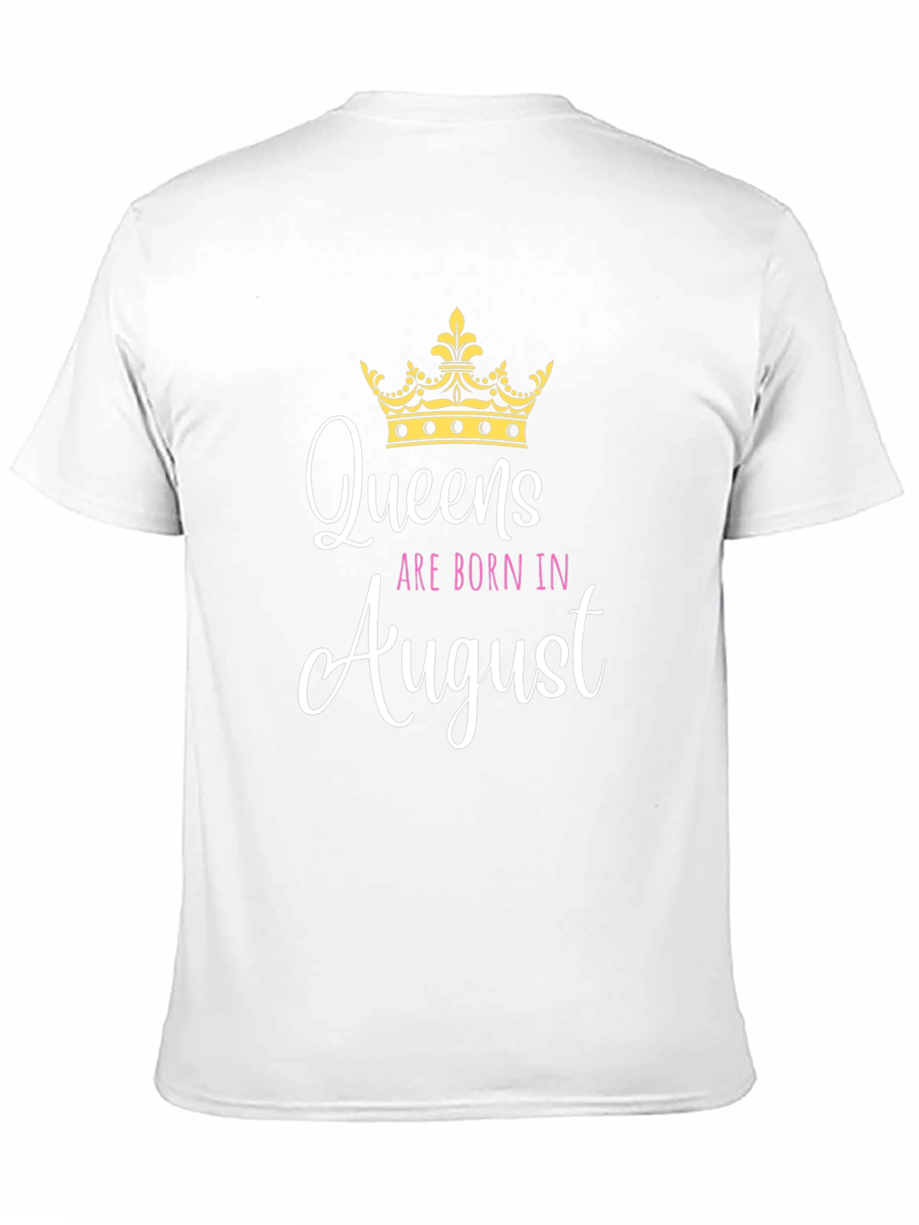 Queens Born in August Black T-Shirt
