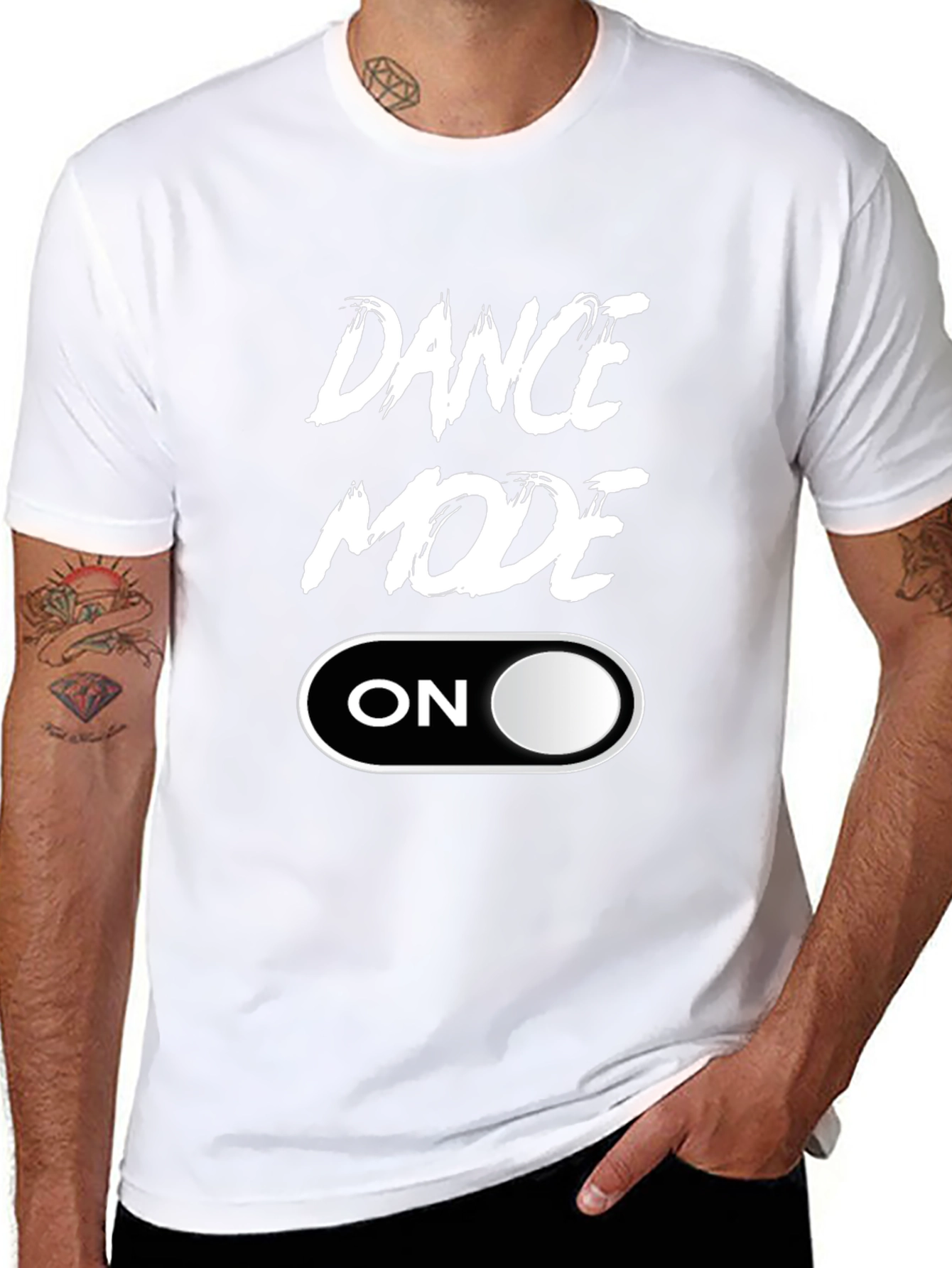 Dance Mode On Black Graphic Tee