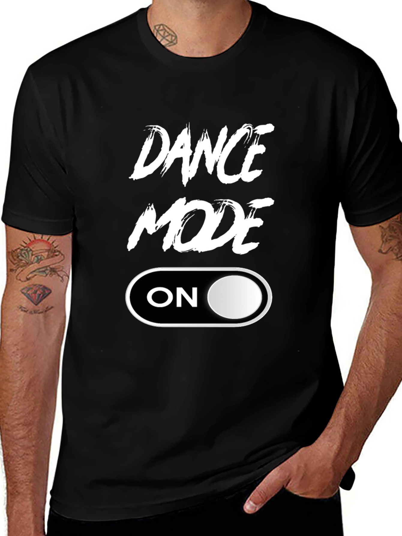 Dance Mode On Black Graphic Tee